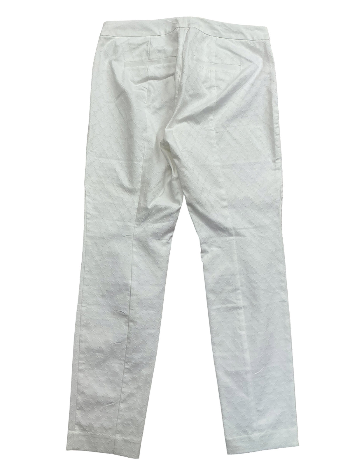 Lilly Pulitzer Kelly Skinny Ankle Pant Resort White Textured Jacquard - Size 8