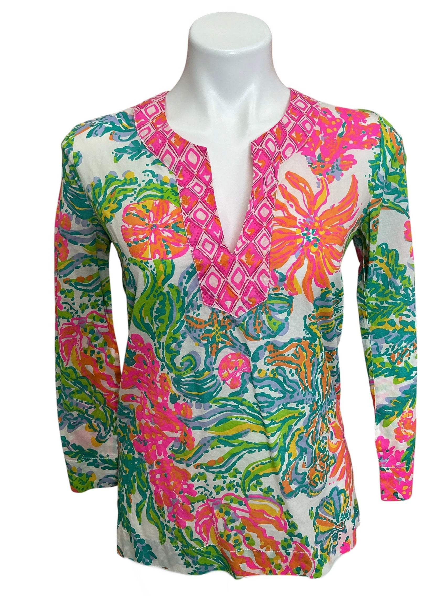 Lilly Pulitzer Amelia Island Tunic Casa Marina - Size XS