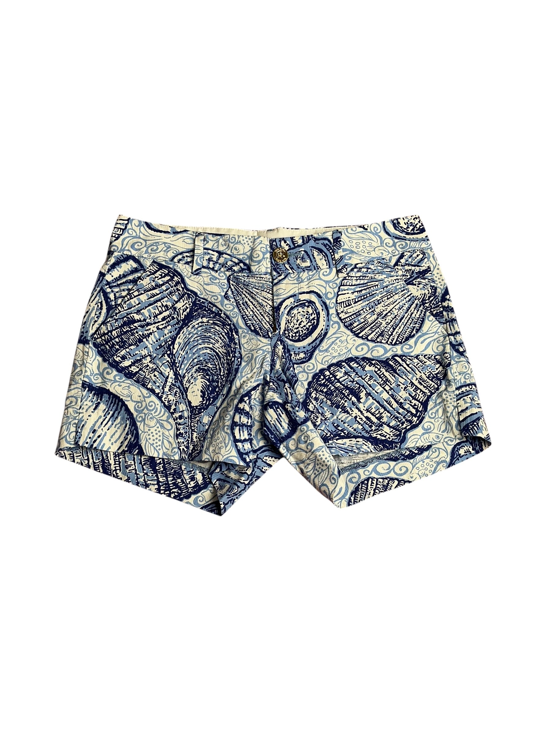 Lilly Pulitzer- Callahan Short Blue Peri Pop Up Stuffed Shells Size 4