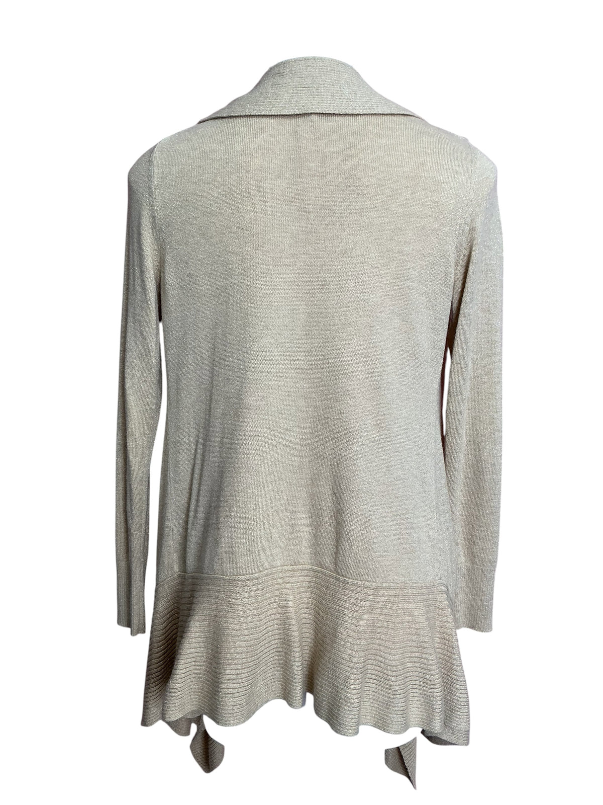 Lilly Pulitzer Abelle Cardigan Heathered Sand Bar Metallic - Size S