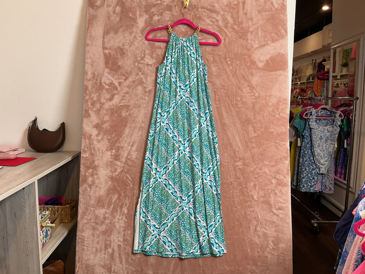 Lilly Pulitzer NWT Bingham Dress Prism Blue Good Greef Engineered - Size XS