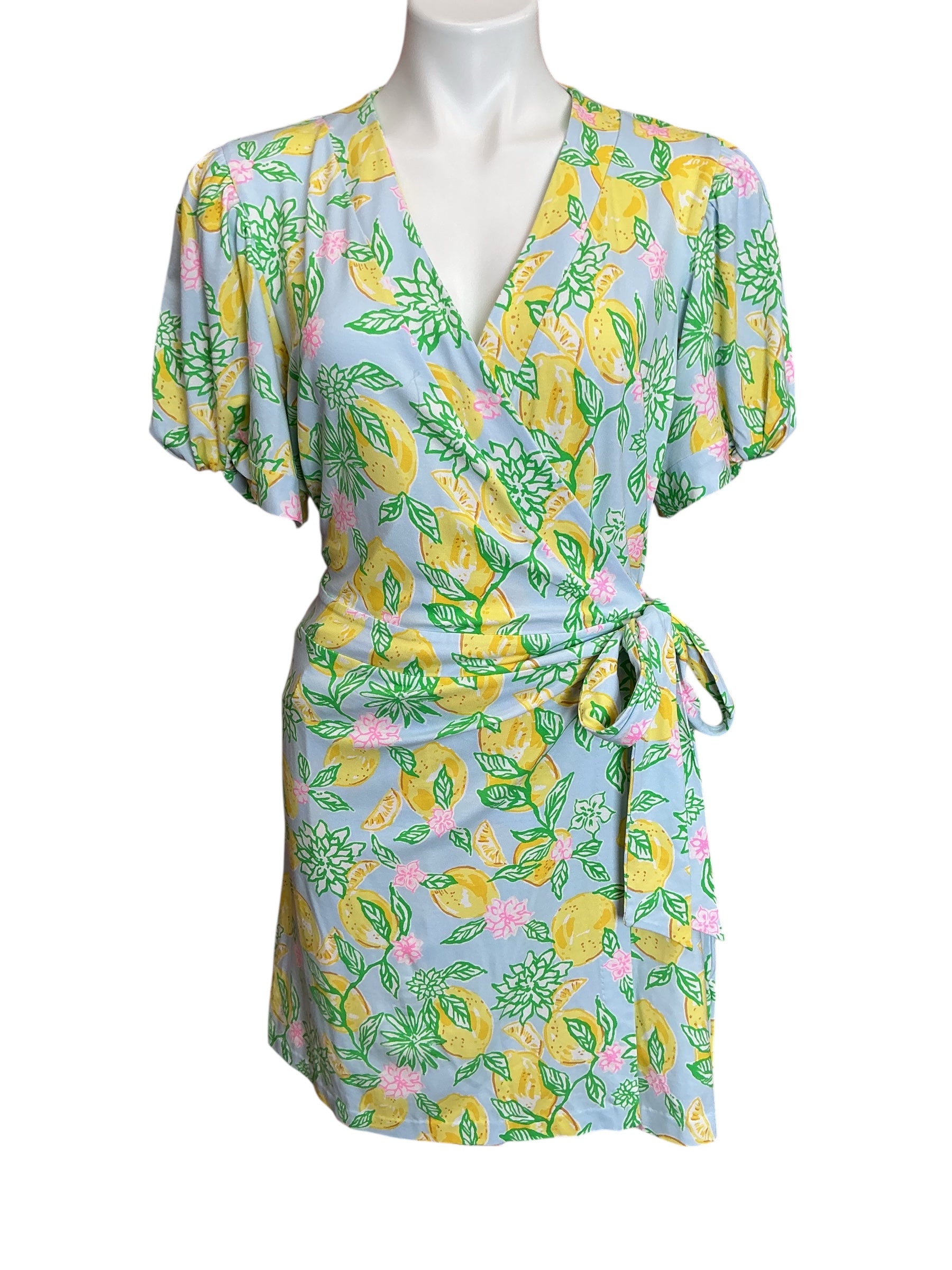 Lilly Pulitzer NWT Sailynn Short-Sleeve Bluette Make Lemonade - Size XL