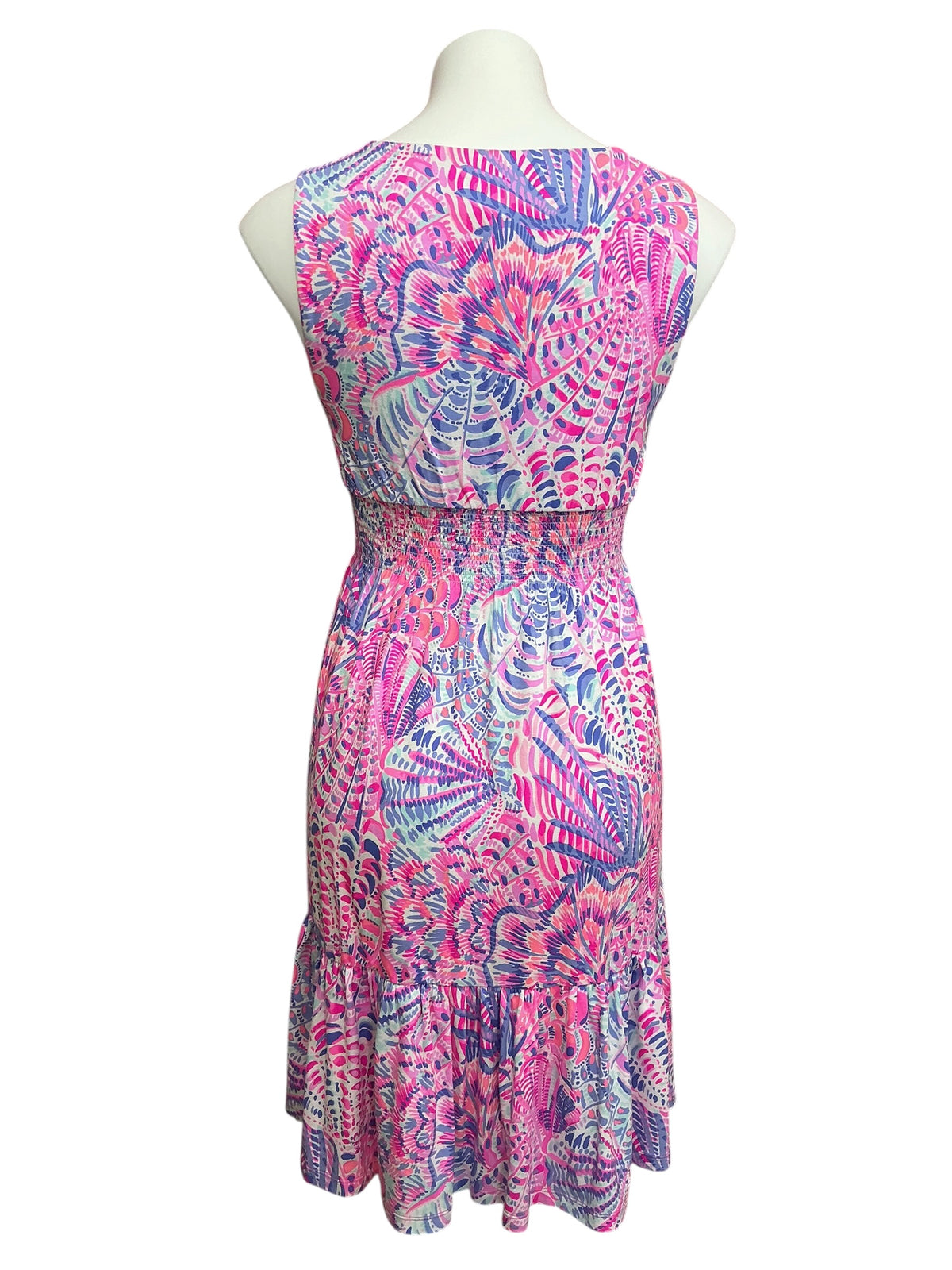 Lilly Pulitzer Vivette Ruffle Dress Raz Berry That’s What I Heard - Size S