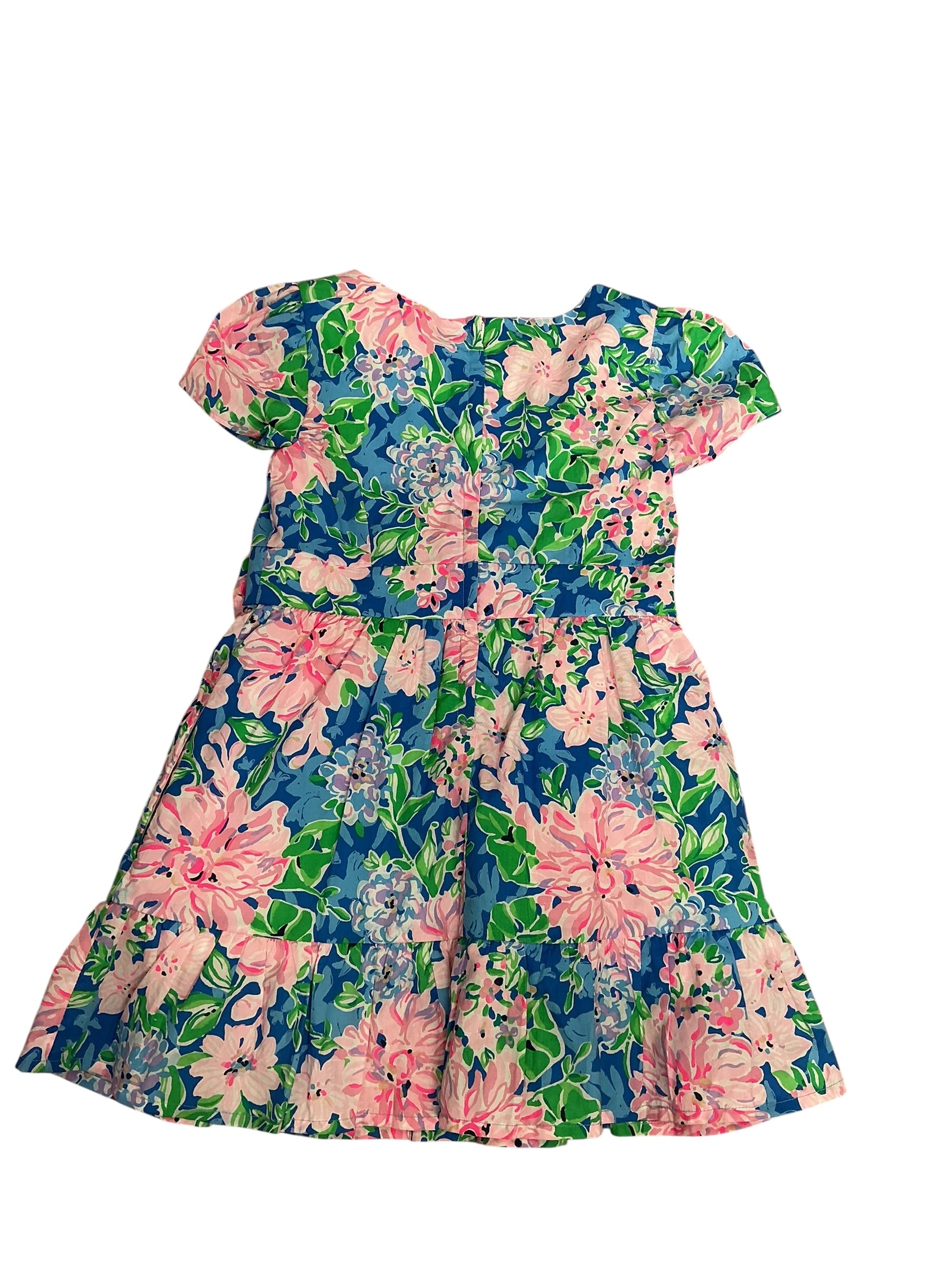 Lilly Pulitzer Girls Alexandra Dress Multi Spring In Your Step - Size 3