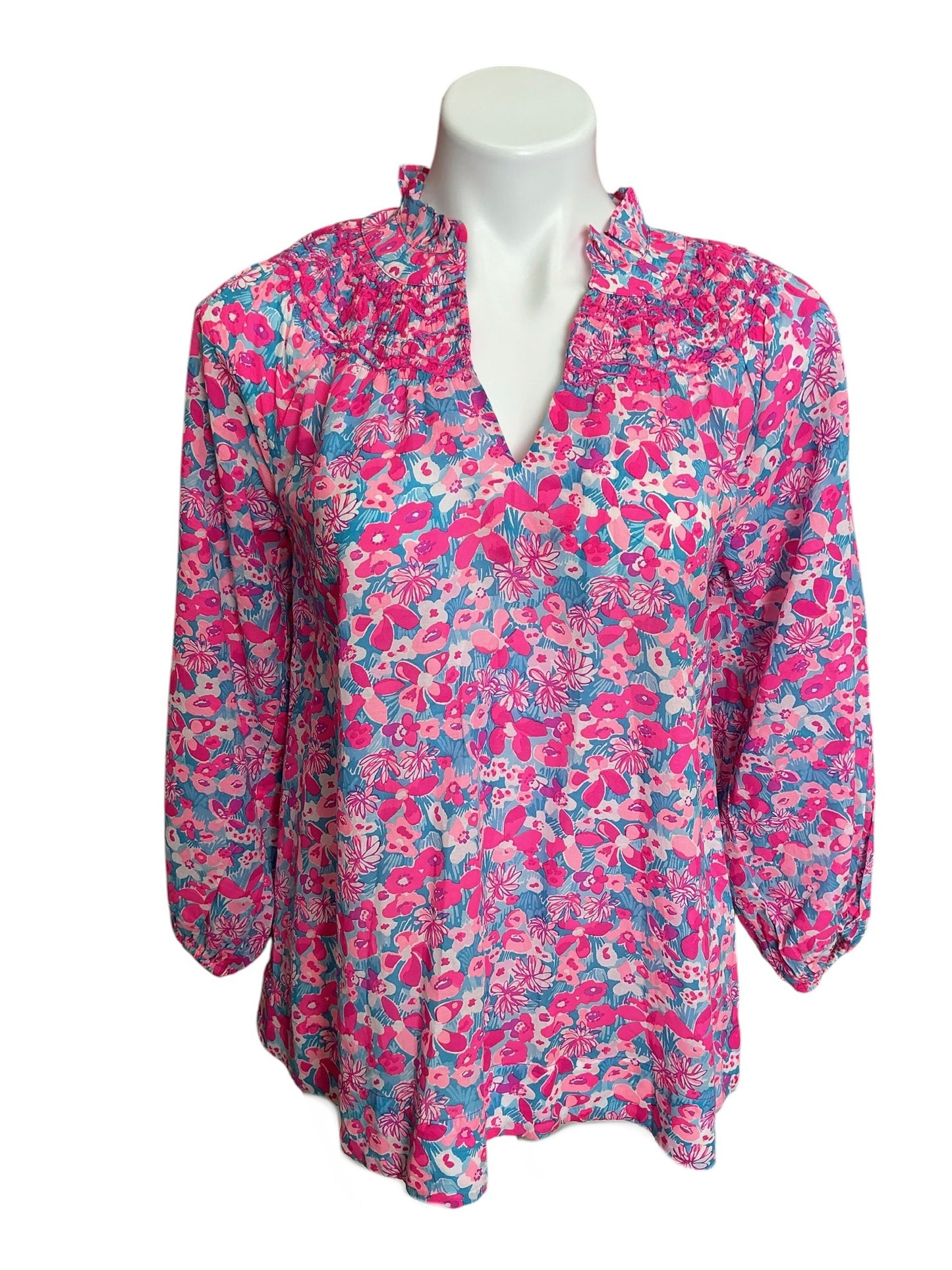 Lilly Pulitzer Elsa Top Aura Pink Baby Bloomer - Size XS