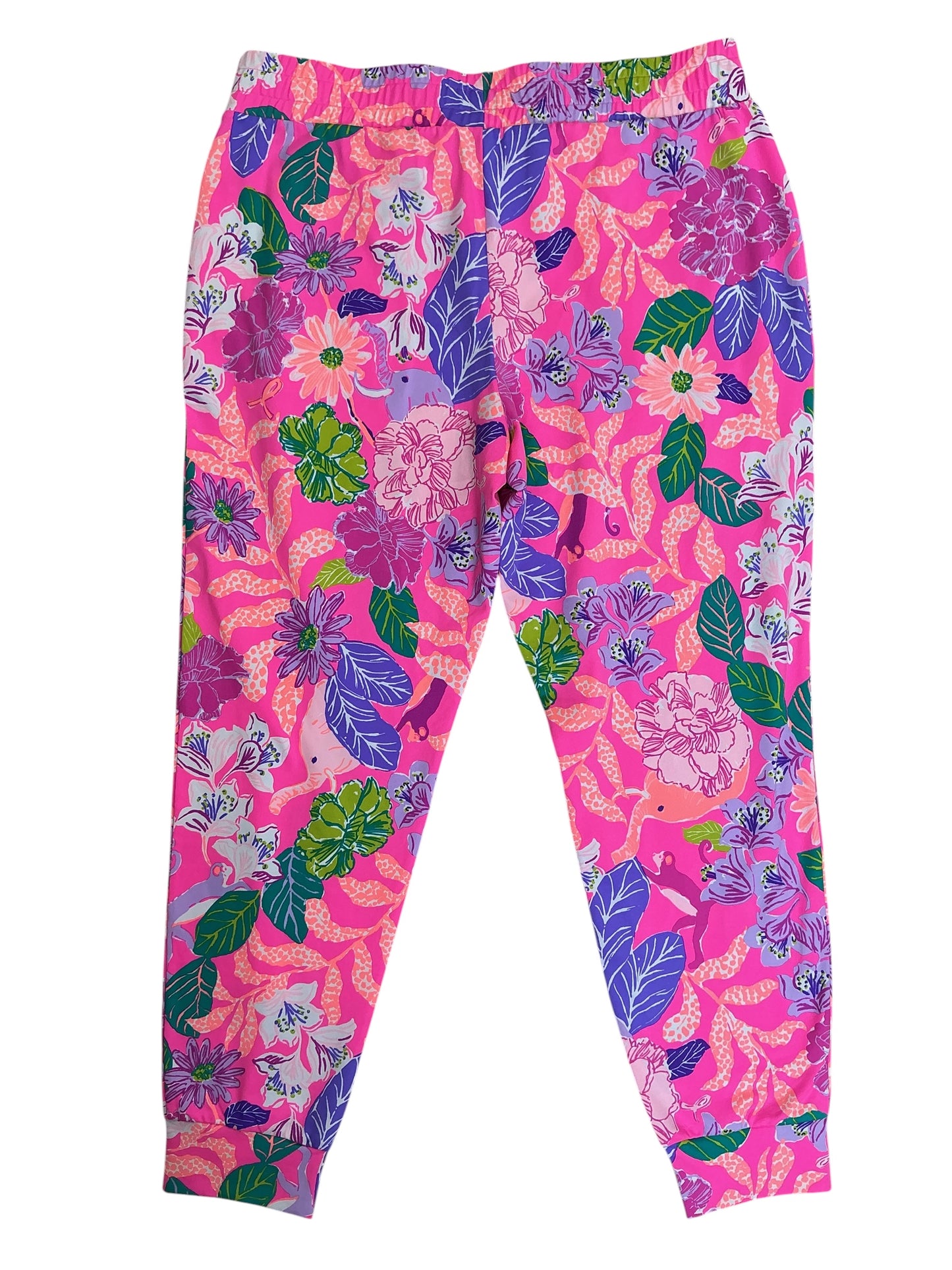 Lilly Pulitzer NWT Lillabeth UPF 50+ Pants Pink Isle Best Of Friends - Size M