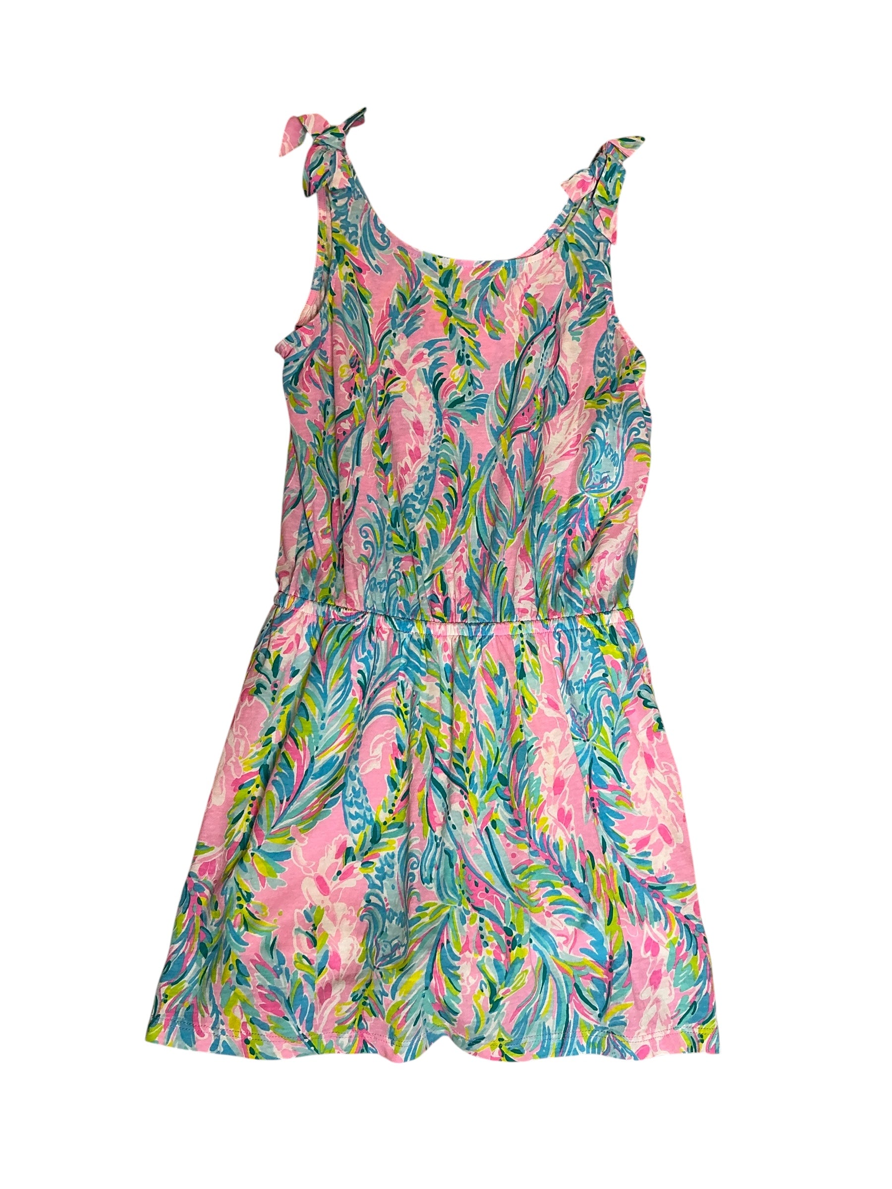 Lilly Pulitzer Girls Sundari Romper Multi Unicorn of the Sea - Size Lilly Pulitzer