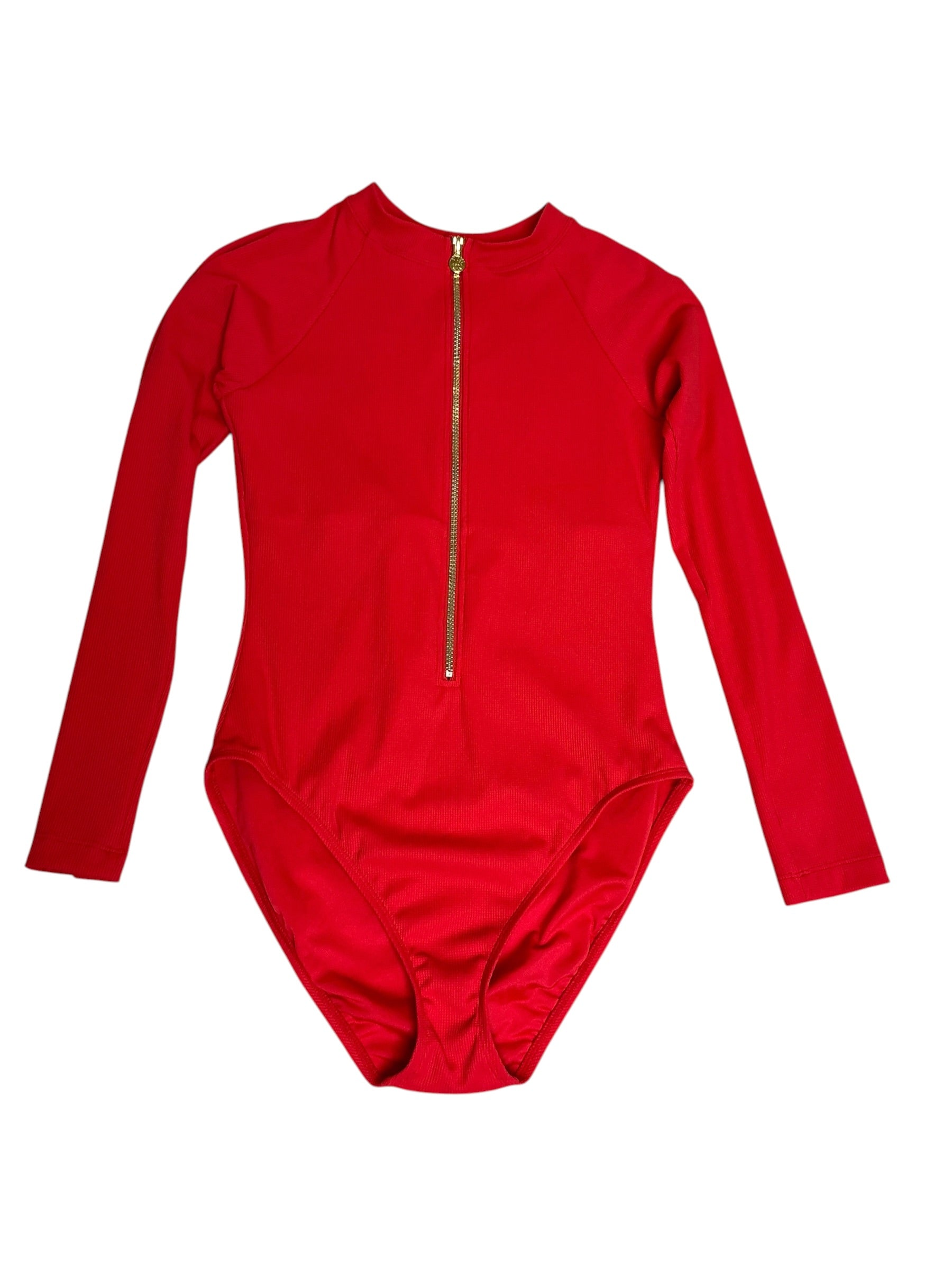 Lilly Pulitzer Randee Rashguard Rococo Red Size 8