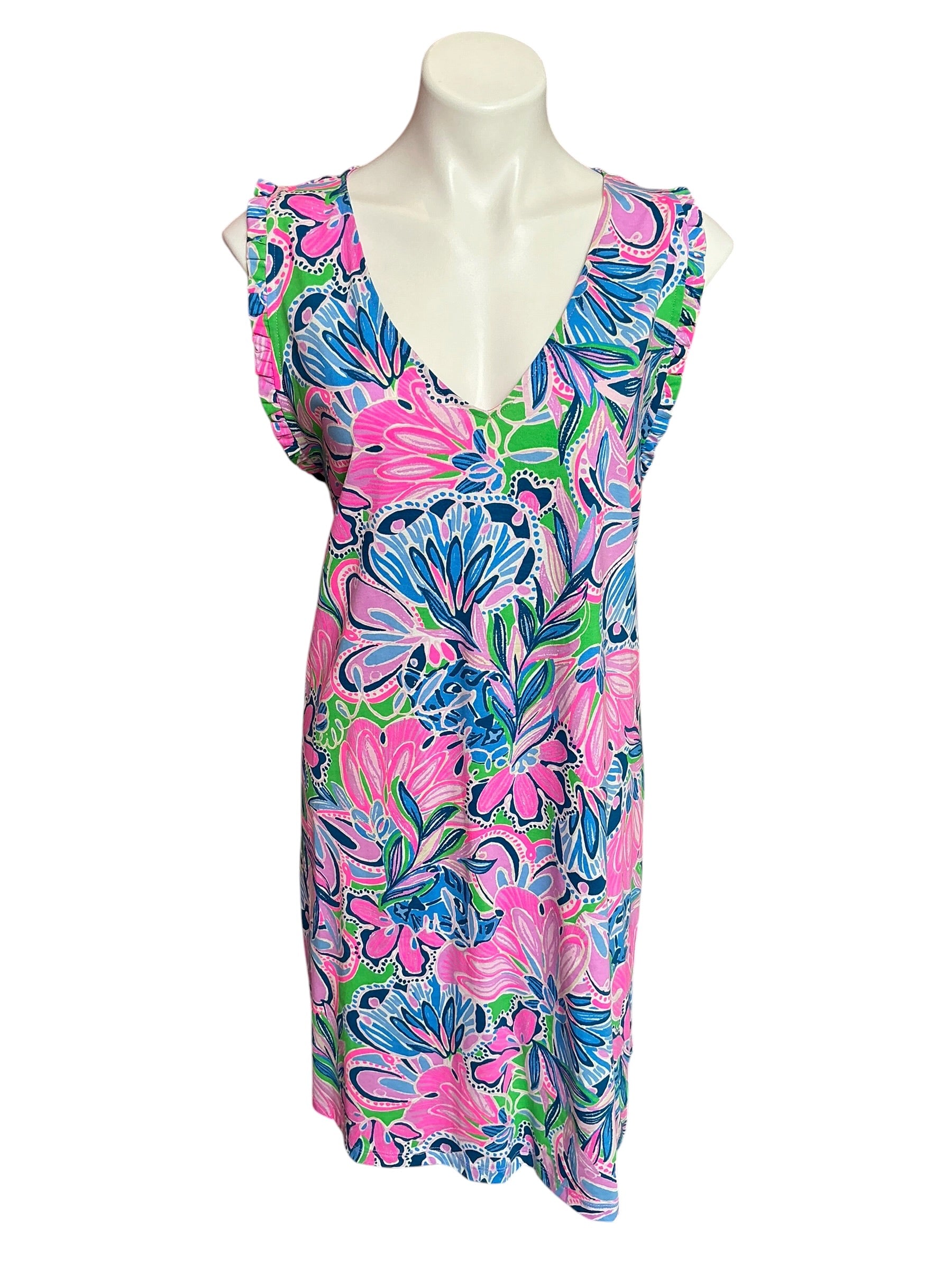 Lilly Pulitzer Aron Swing Dress Tiger Sunrise - Size XXL