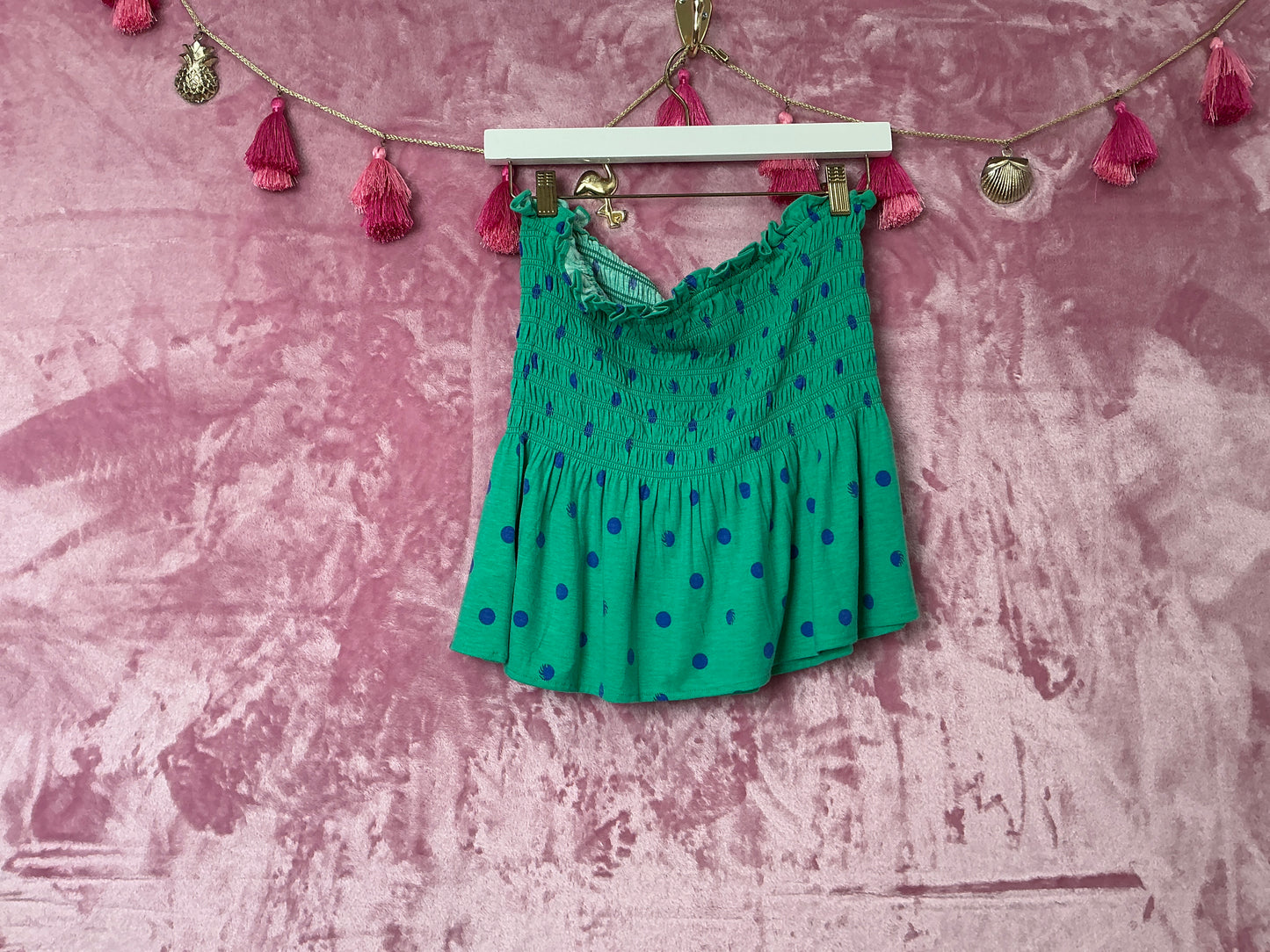 Lilly Pulitzer NWT Jadis Tube Top Botanical Green Hotter Spot - Size M