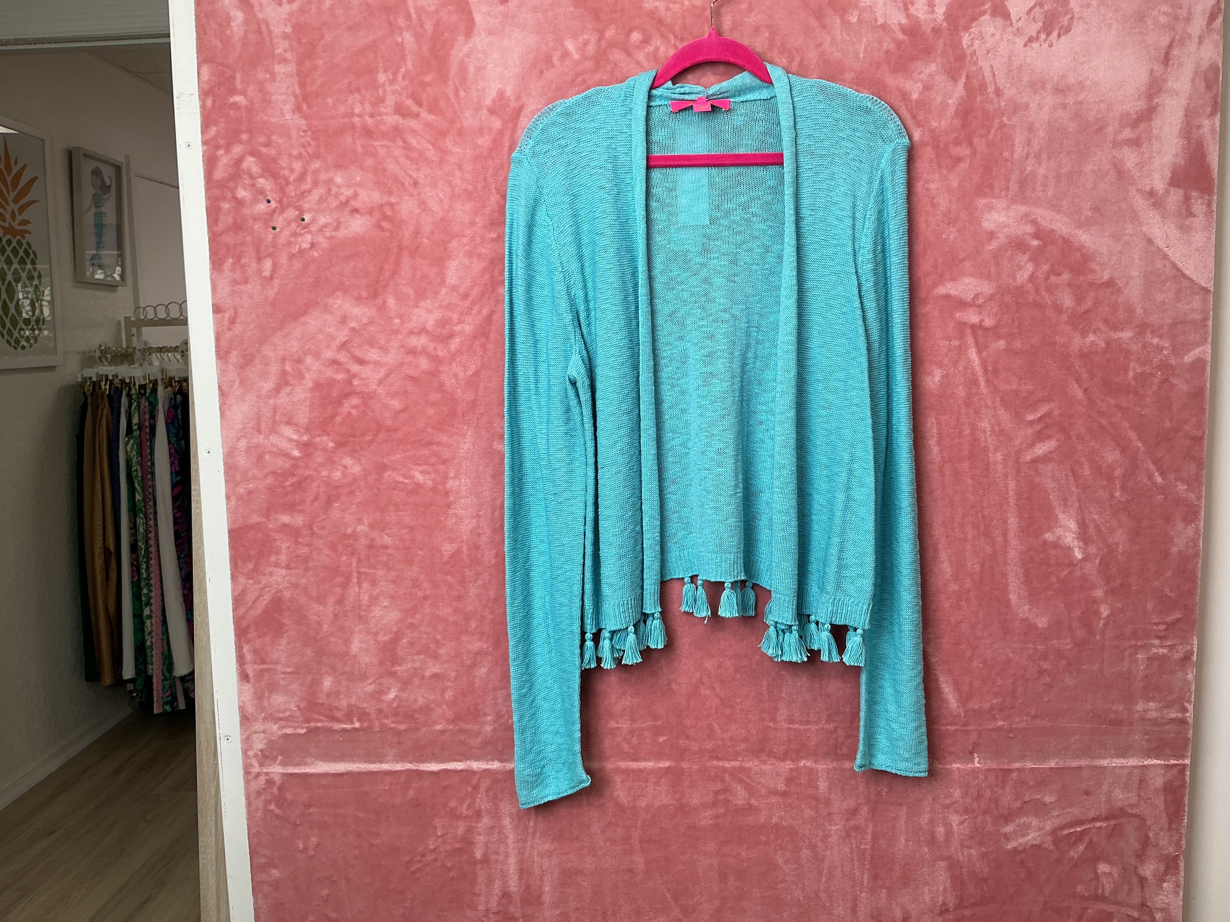 Lilly Pulitzer NWT Faretta Cardigan Deep Celestial Blue - Size XL