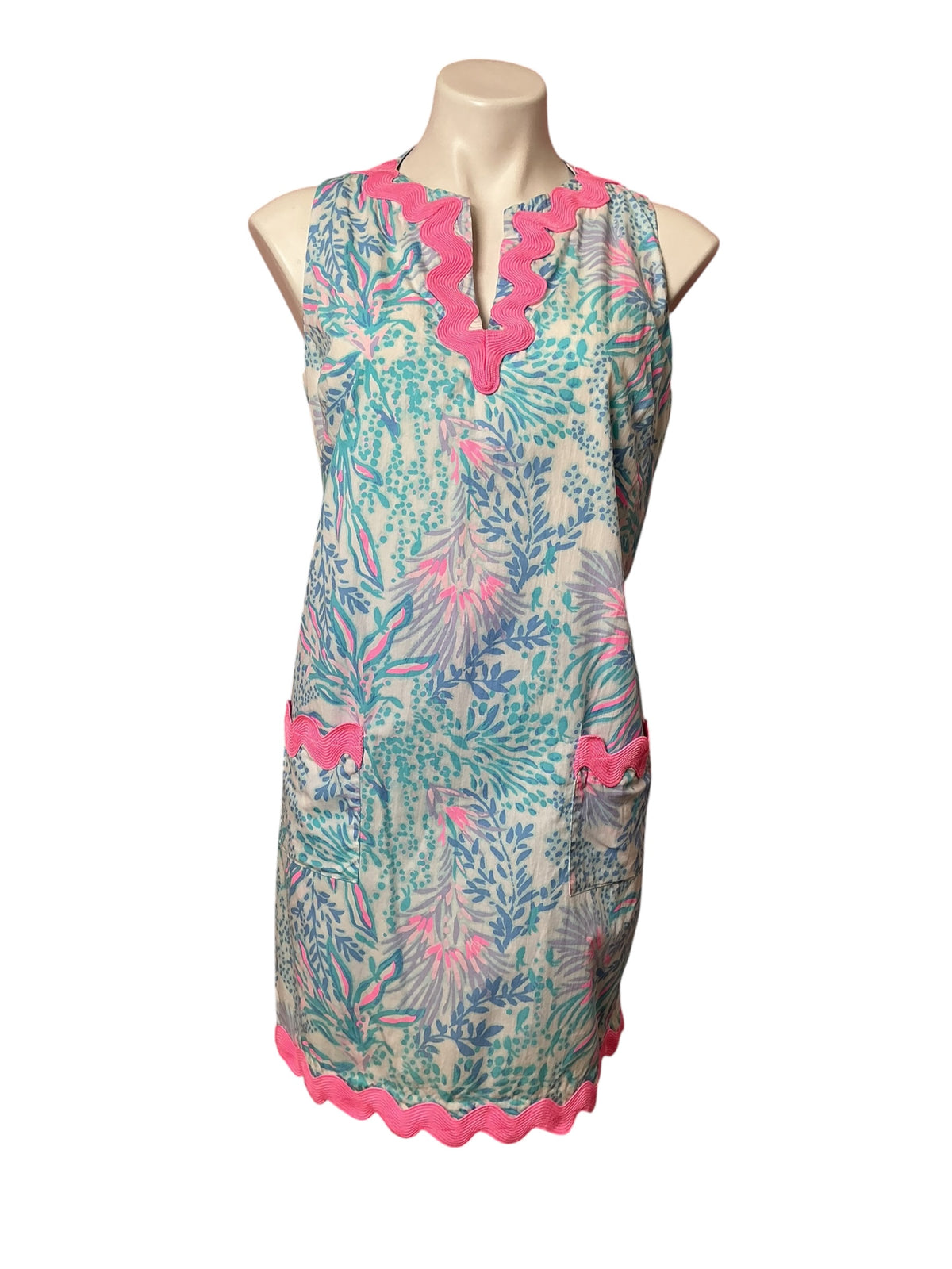 Lilly Pulitzer Romey Shift Romper Multi Via Del Mar - Size 14