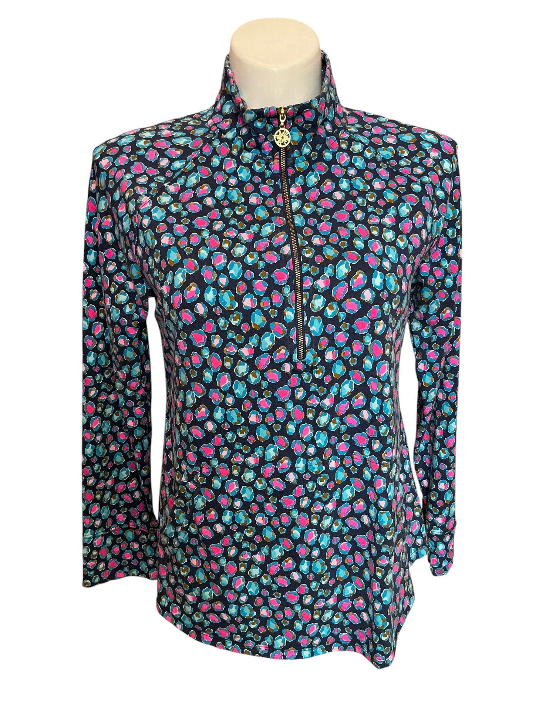 Lilly Pulitzer UPF 50+ Skipper Popover Low Tide Navy Spotted in the Wild - Size L