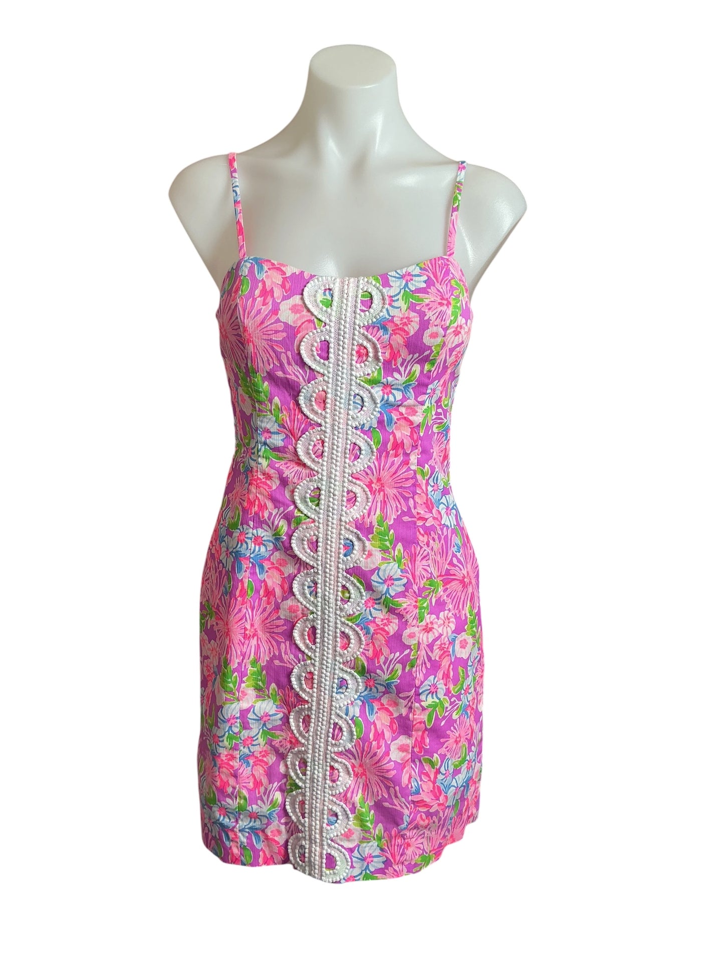 Lilly Pulitzer Shelli Shift Dress Amethyst Moms The Word - Size 0