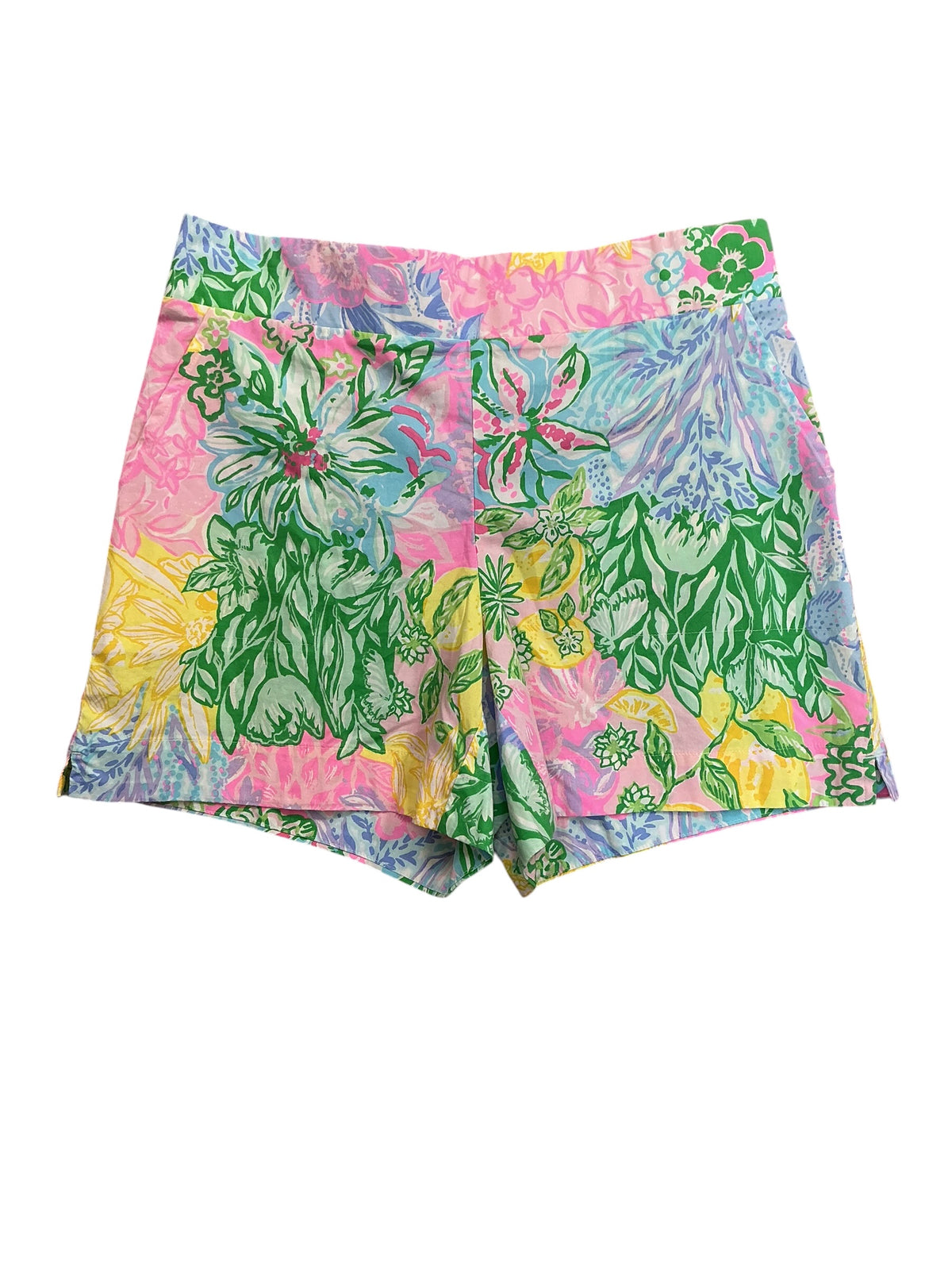 Lilly Pulitzer NWT Alista Stretch Shorts Multi Bright Delight Patch - Size S