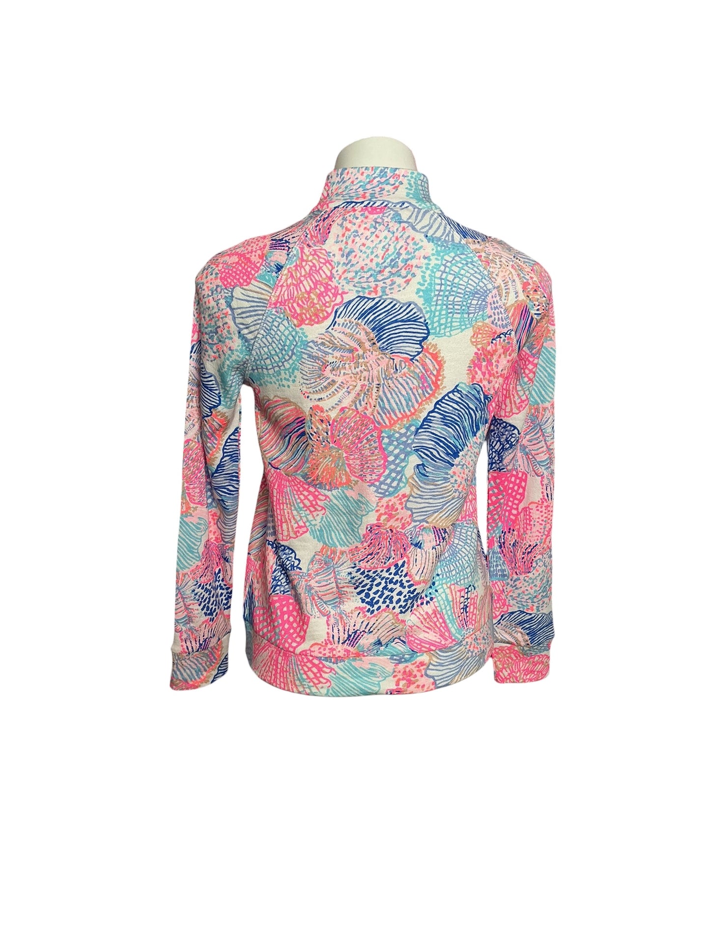 Lilly Pulitzer Ashlee Half-Zip Pullover Roar of the Seas - Size XXS