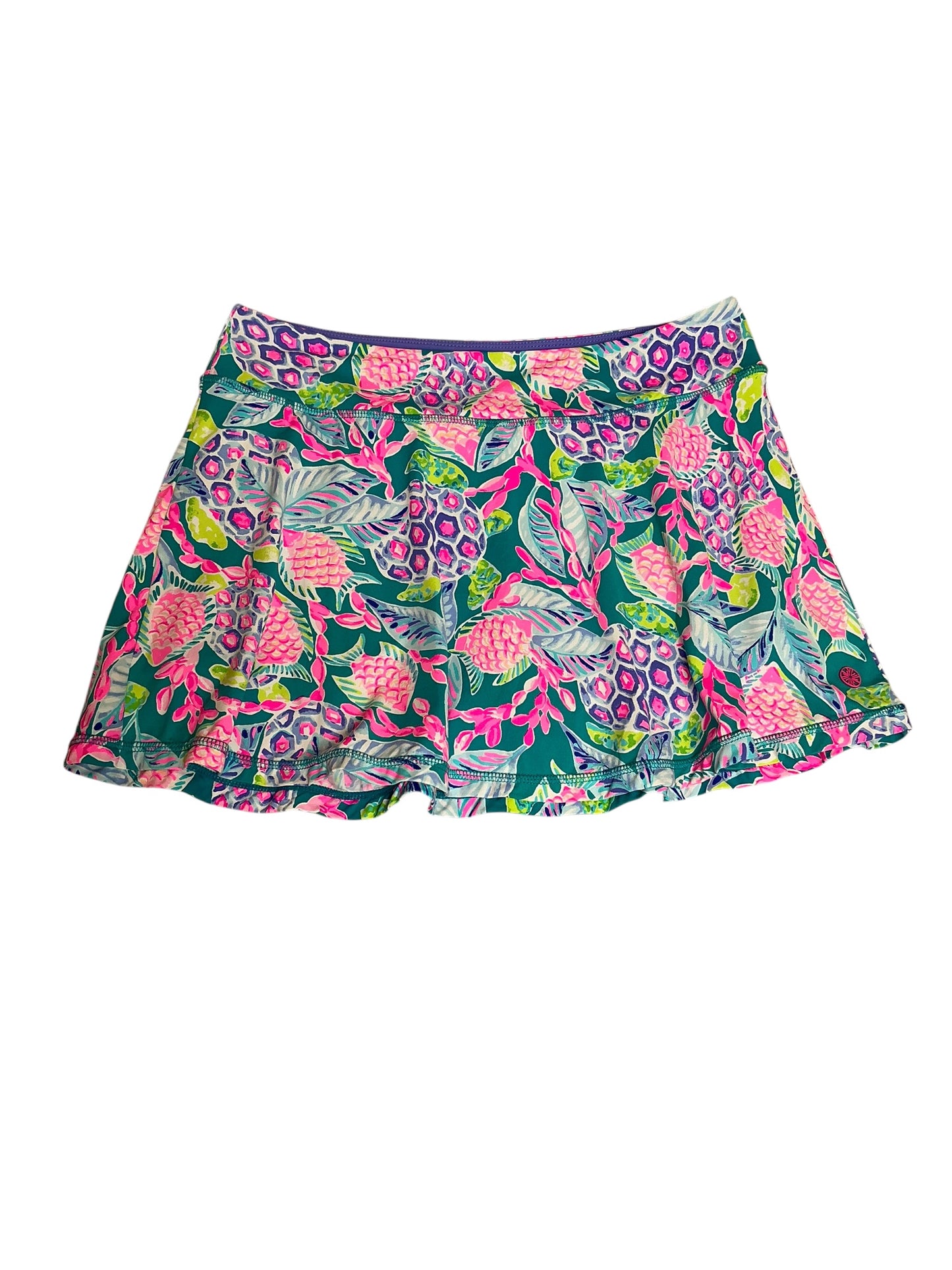 Lilly Pulitzer Luxletic Aila Skort Turtle Wave - Size M