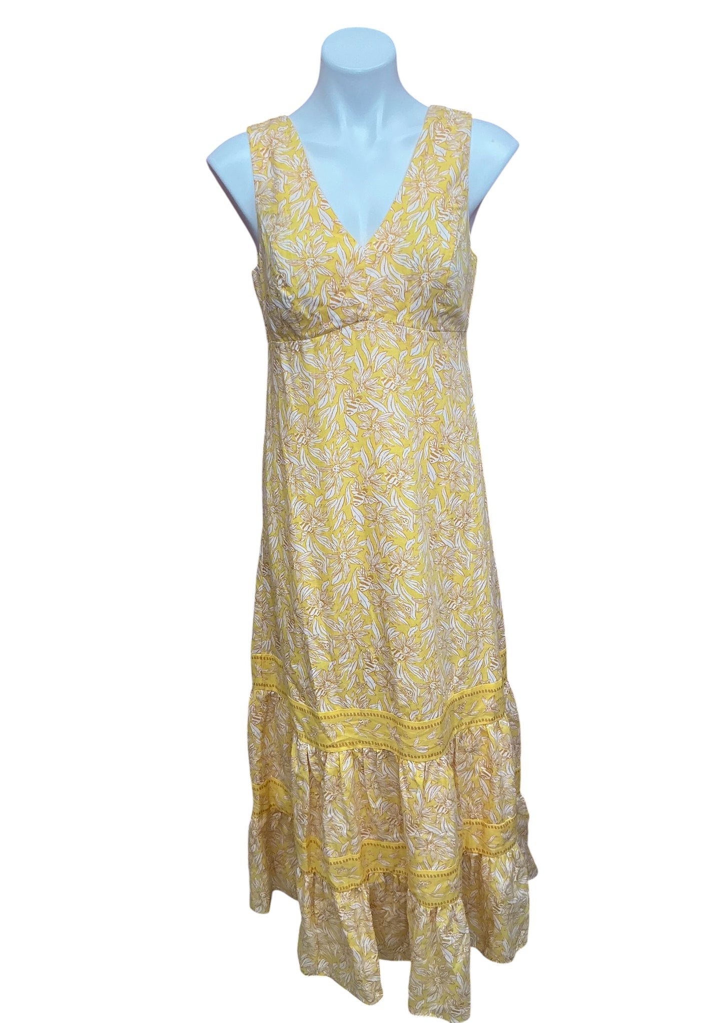 Lilly Pulitzer Avlyn Maxi Dress Honeycomb Hideaway - Size 4
