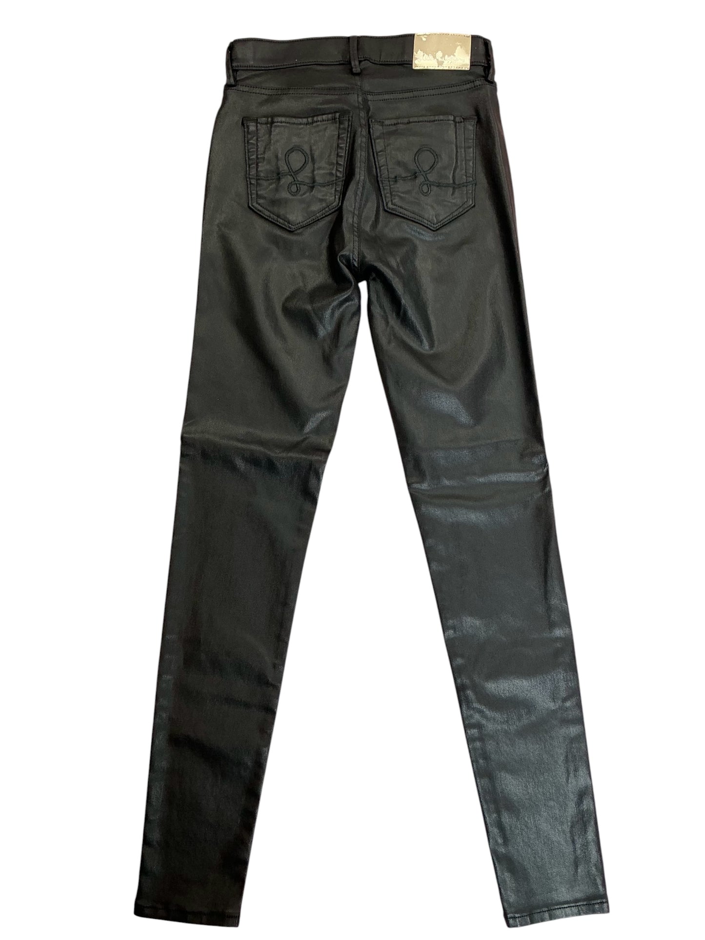 Lilly Pulitzer Eagan High Rise Coated Jeans Onyx Black - Size 00