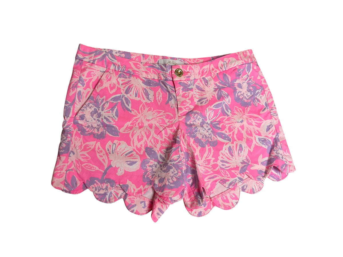 Lilly Pulitzer NWT Buttercup Stretch Short Rousseau Pink Zen Gar - Size 8