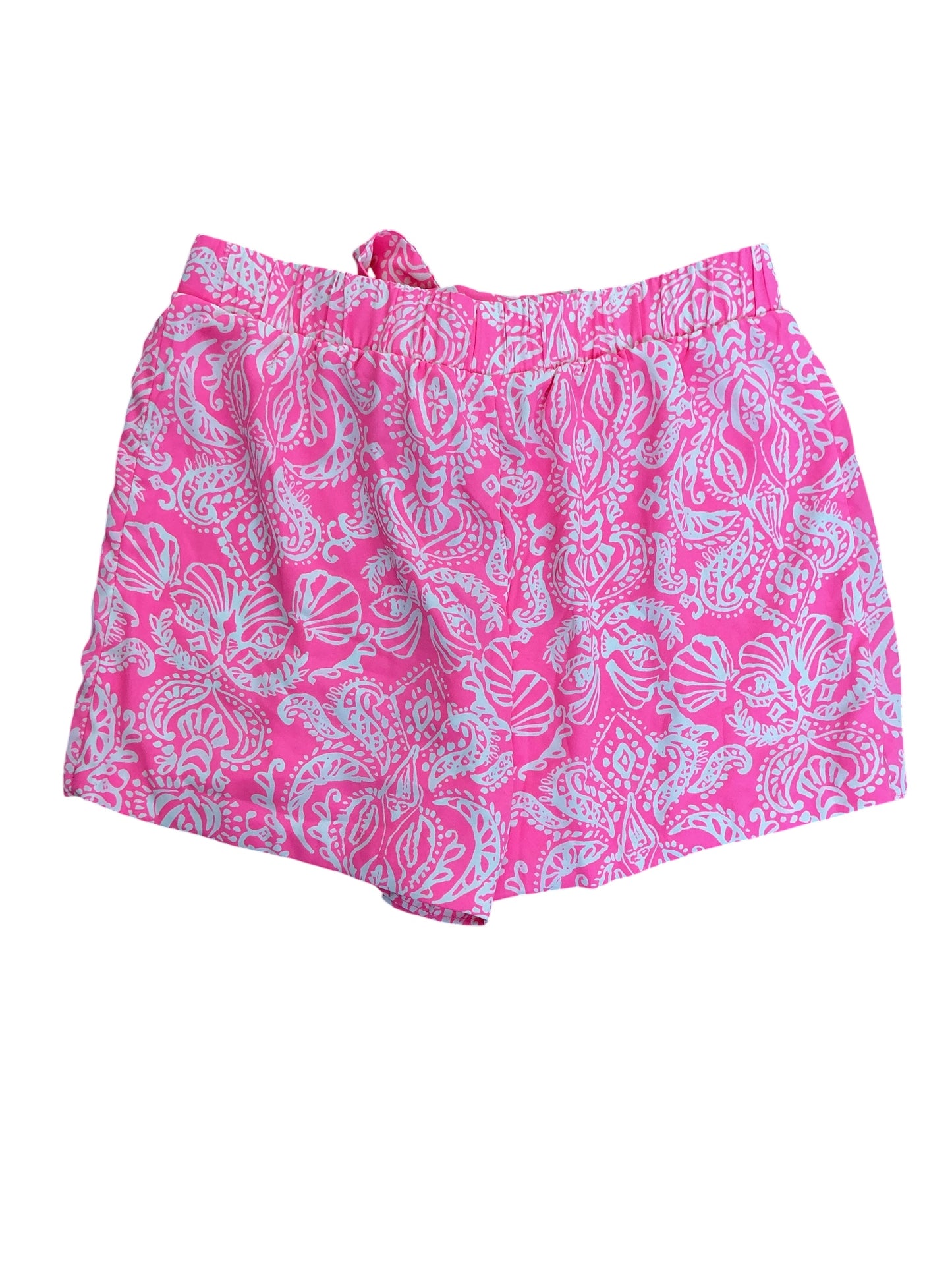 Lilly Pulitzer Mylee Tie Front Shorts Havana Pink Clawdia - Size 6