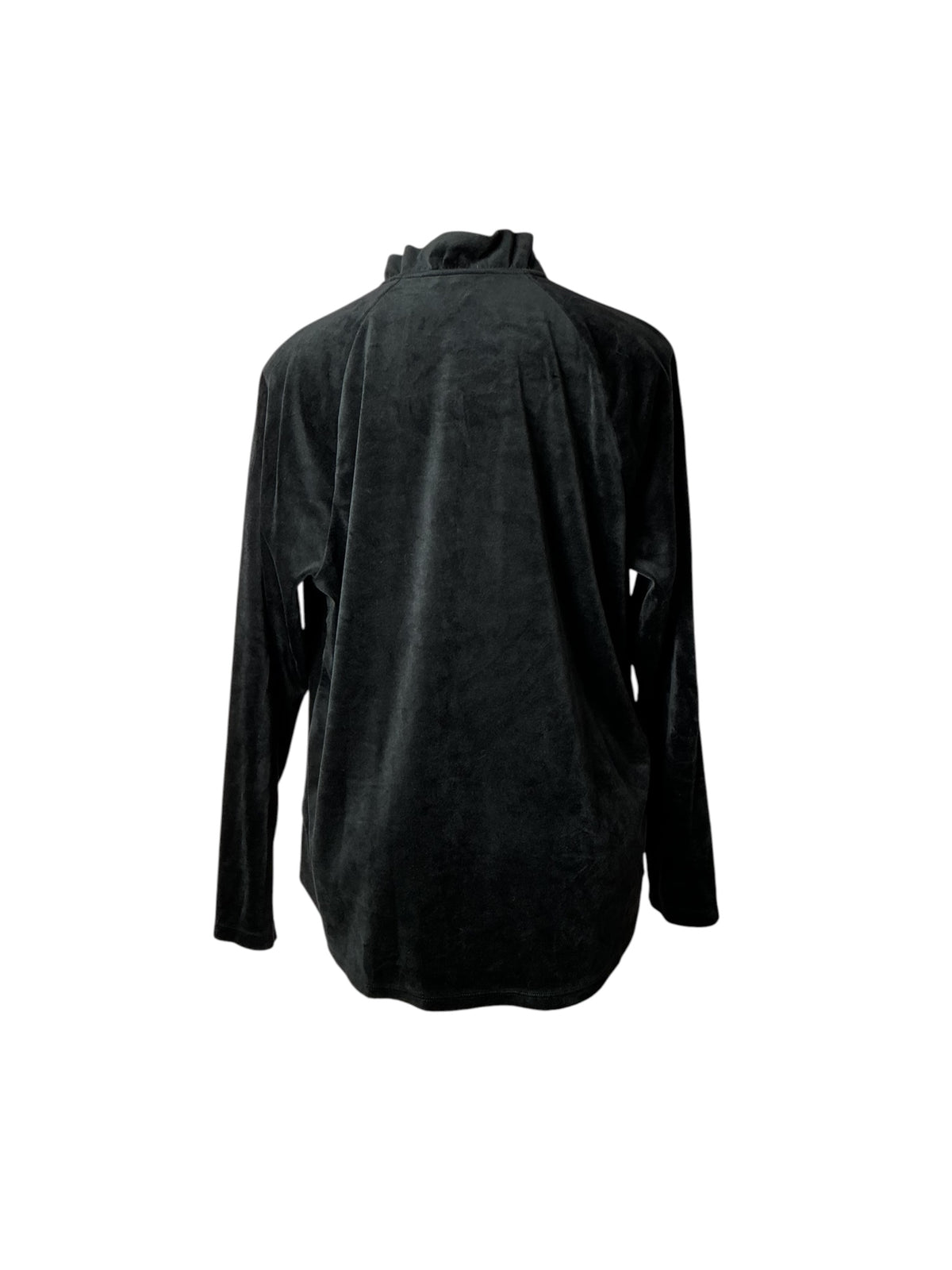 Lilly Pulitzer Quarter-zip Jayla Velour Popover Onyx Black - Size XXL