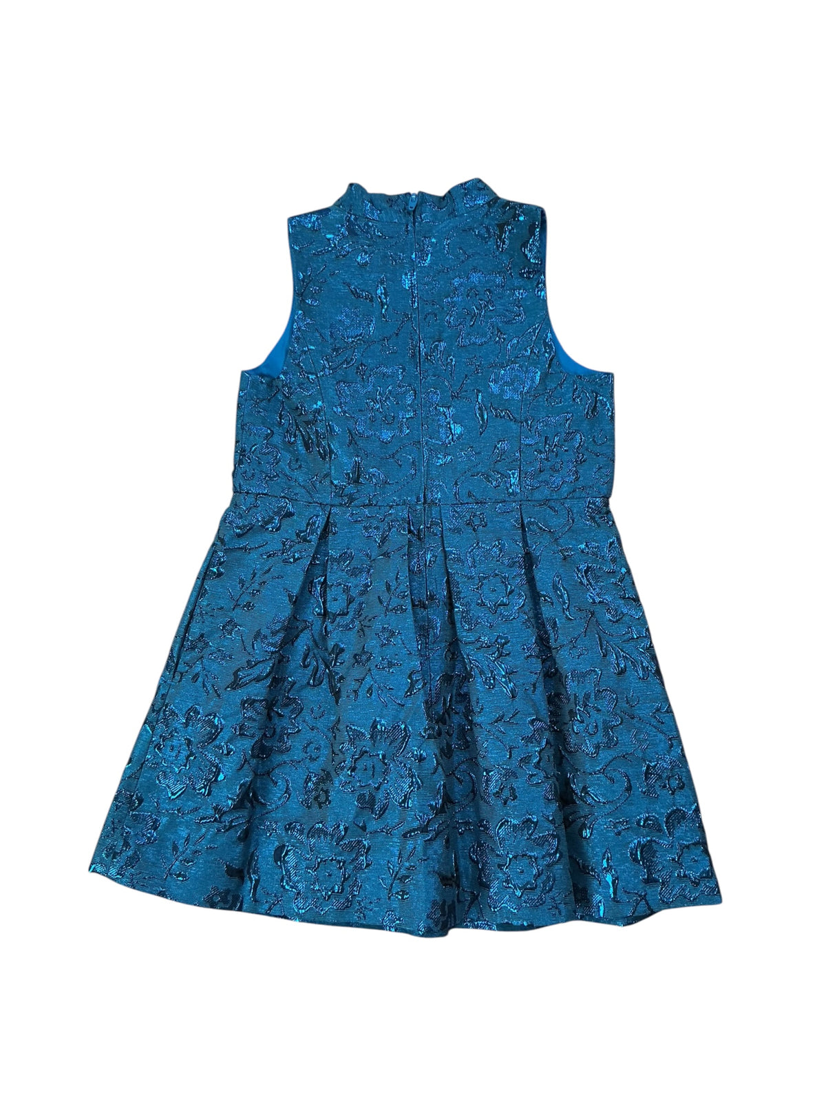 Lilly Pulitzer Girls Mini Tanlee Dress Teal Bay Blooming Brocade - Size 6