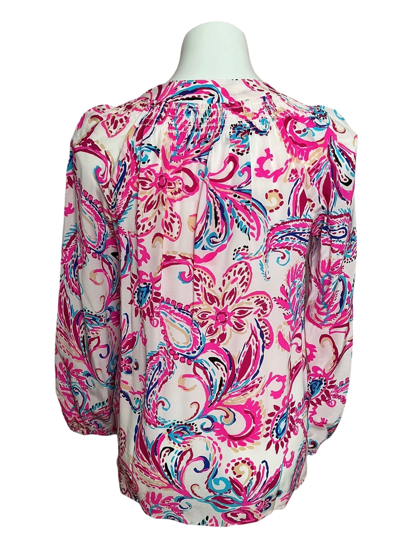 Lilly Pulitzer NWT Elsa Top Coconut Flitting About - Size XS