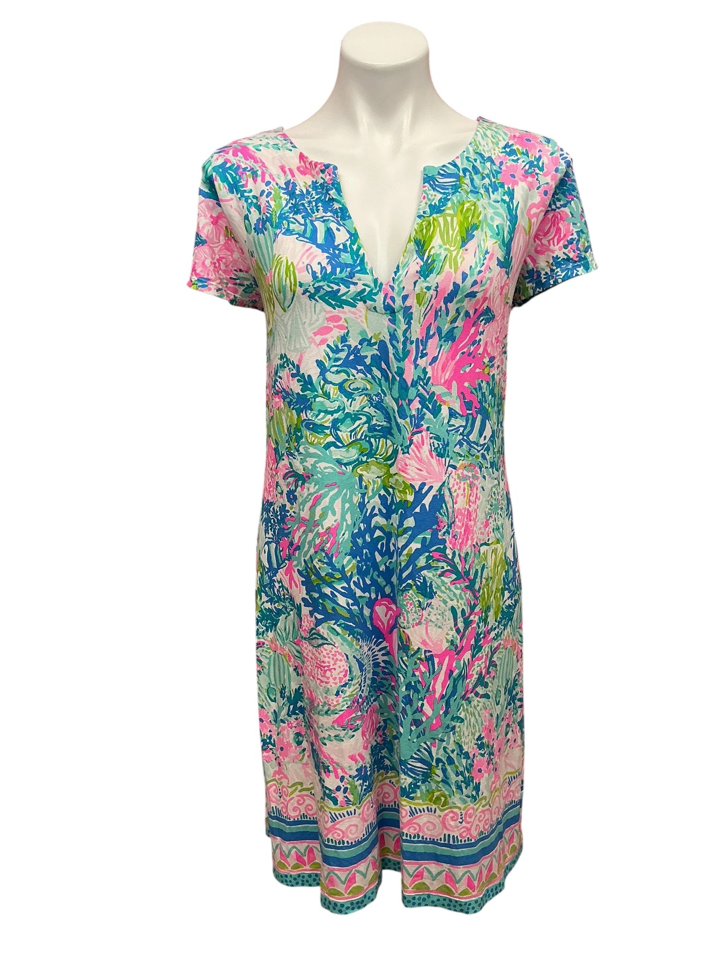 Lilly Pulitzer Brewster T Shirt Dress Sink Or Swim - Size XL