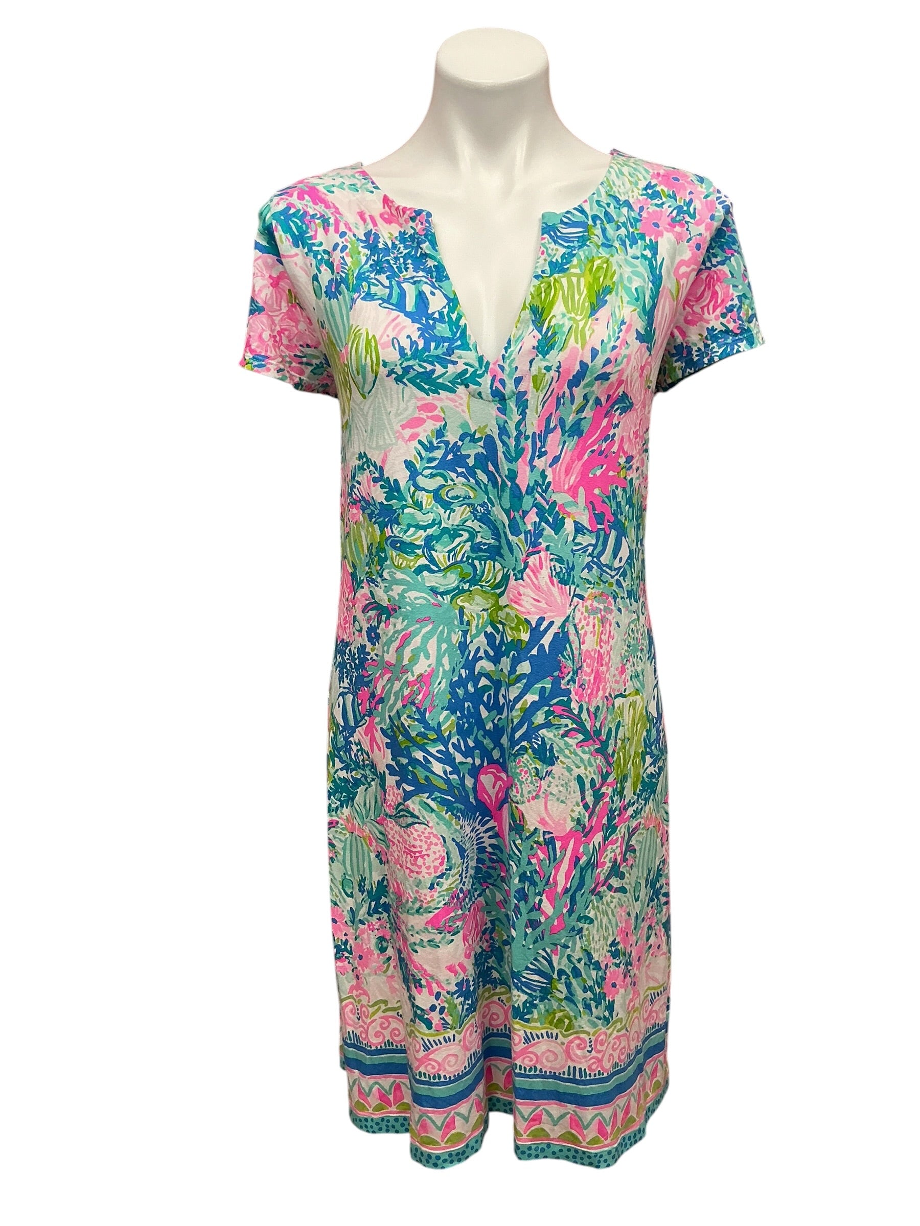 Lilly Pulitzer Brewster T Shirt Dress Sink Or Swim - Size XL
