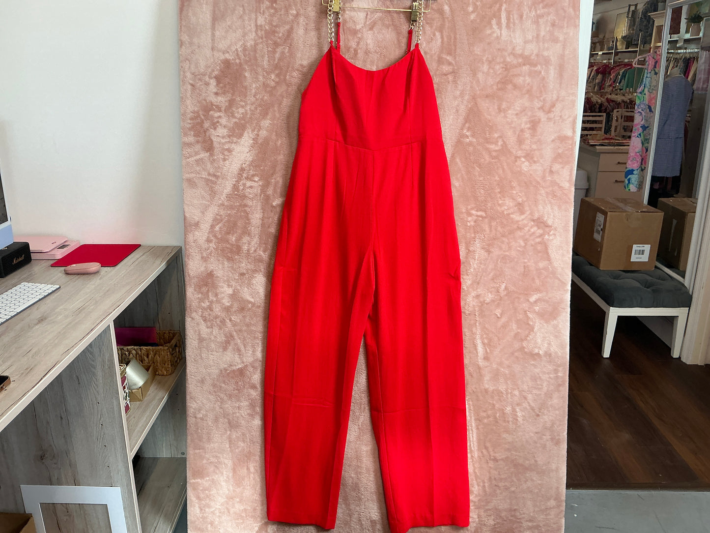 Lilly Pulitzer NWT - Zemira Sleeveless Jumpsuit - Amaryllis Red