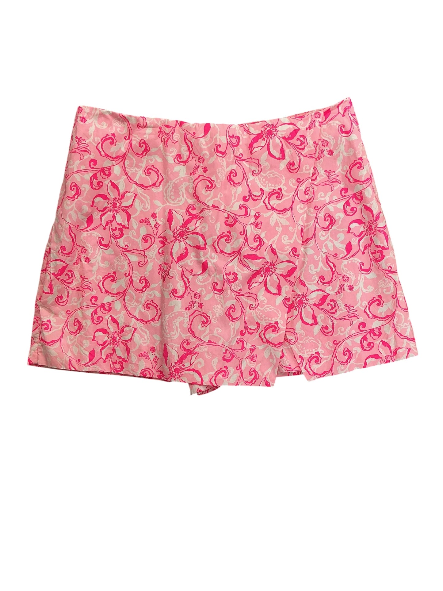 Lilly Pulitzer Alicent Mini Skort Conch Shell Pink Flamingle Garden - Size 12