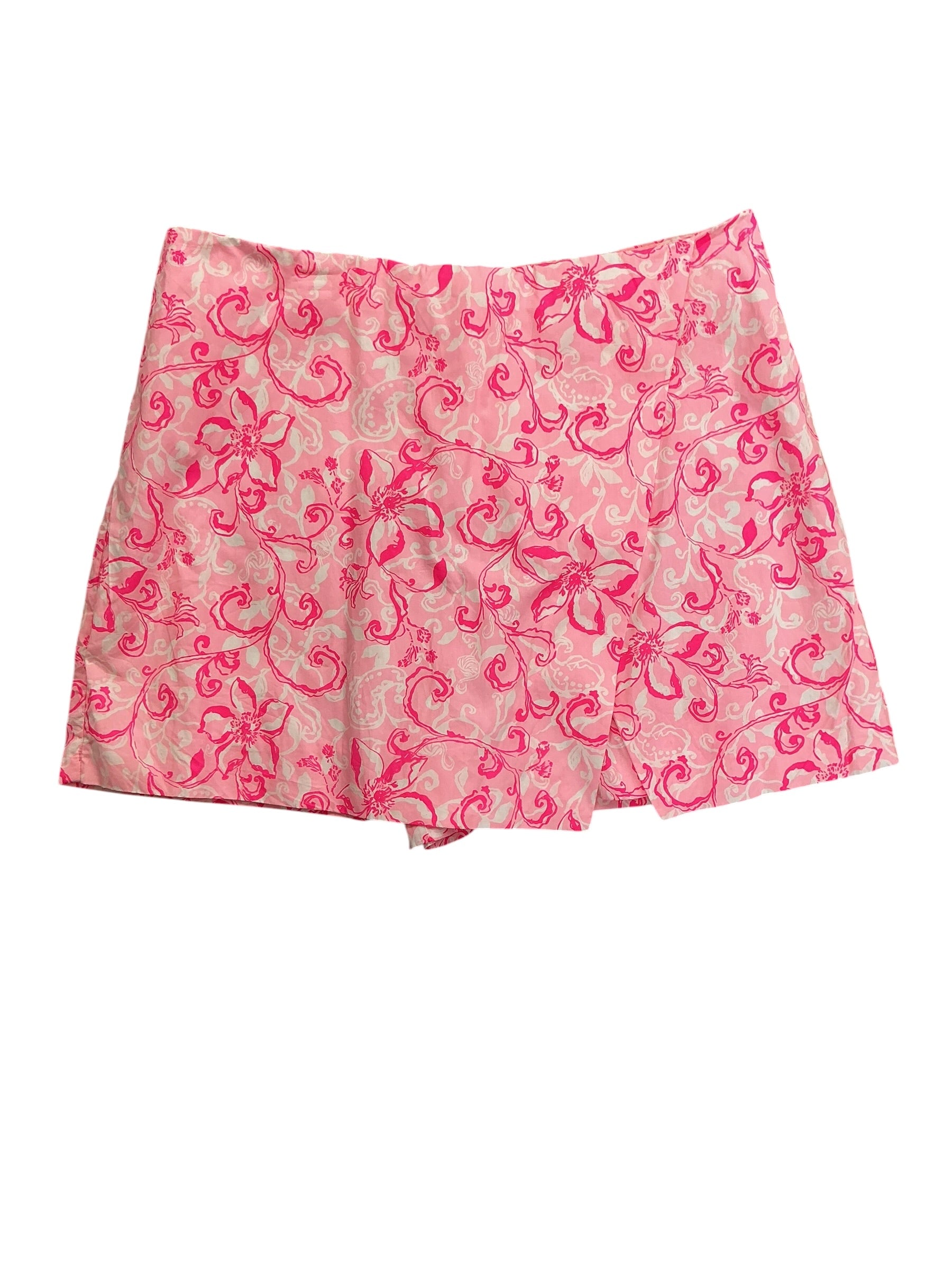 Lilly Pulitzer Alicent Mini Skort Conch Shell Pink Flamingle Garden - Size 12