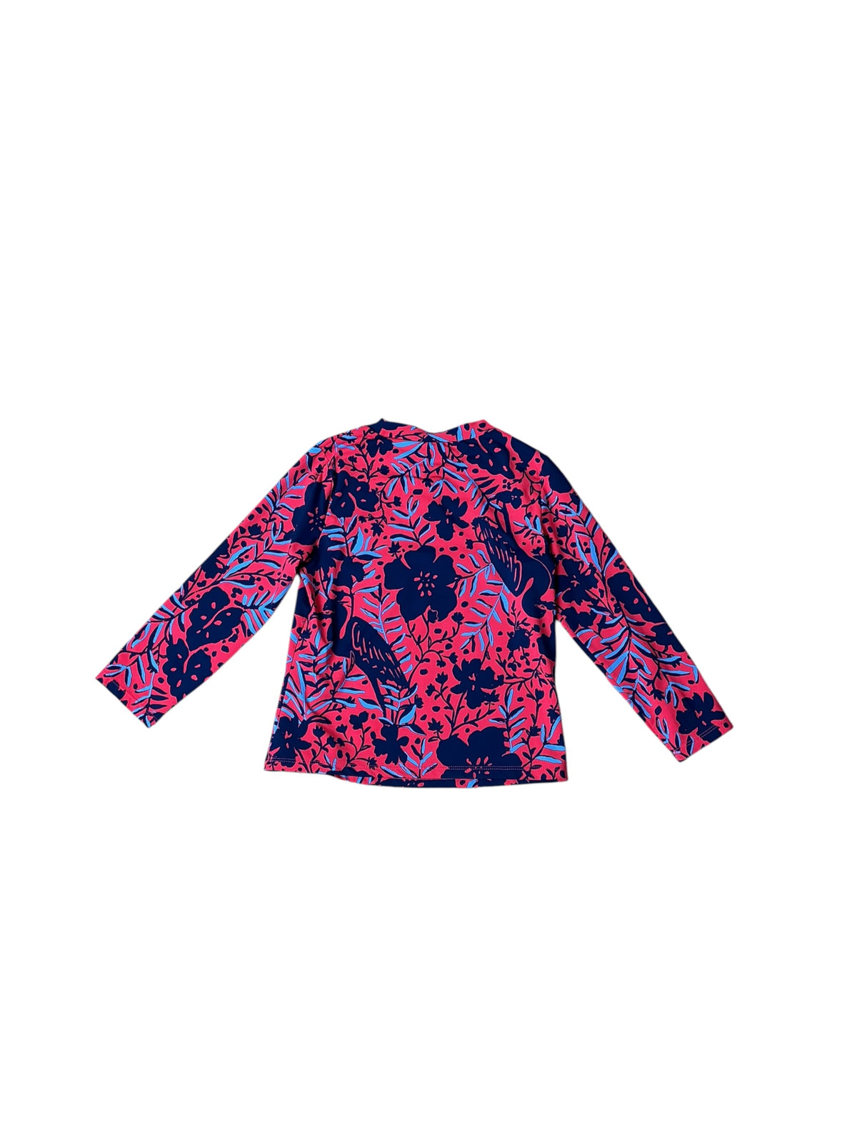 Lilly Pulitzer Kids Girls Bobby Rashguard Top Ruby Red Heron My Own - Size 12
