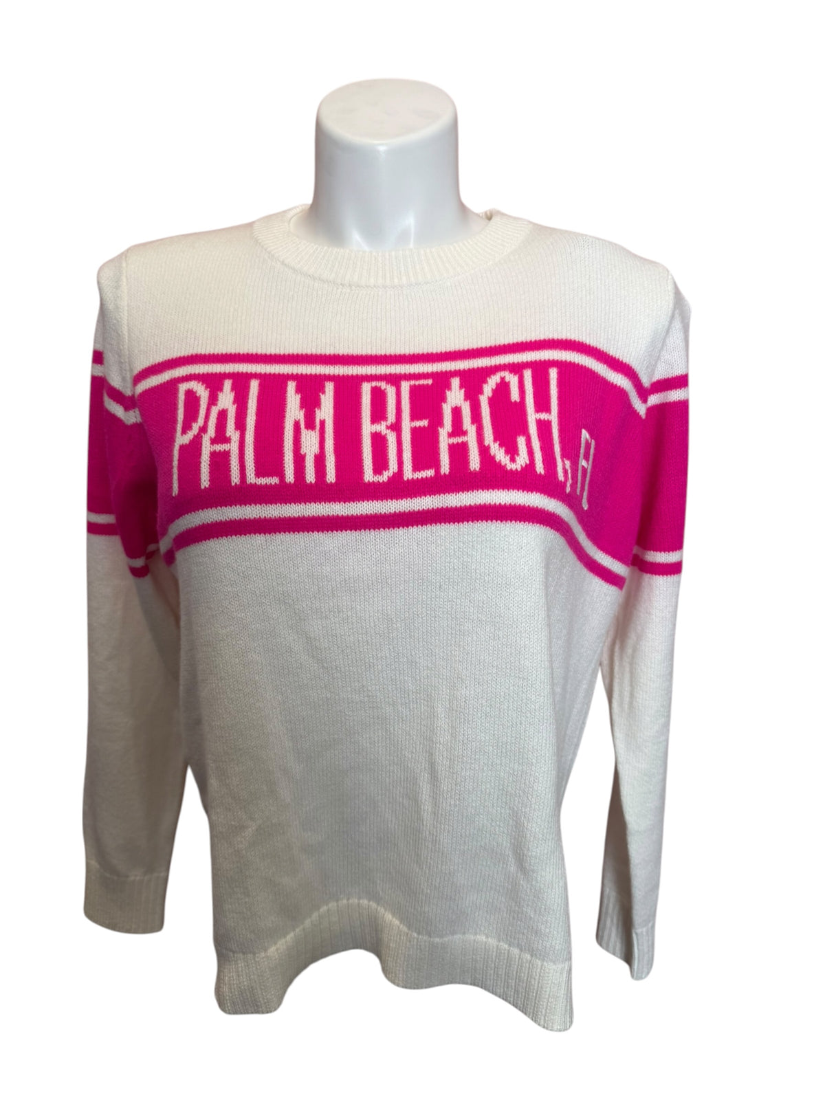 Lilly Pulitzer NWT Kelsa Sweater Passion Fruit Pink Palm Beach FL Jacquard - Size XL