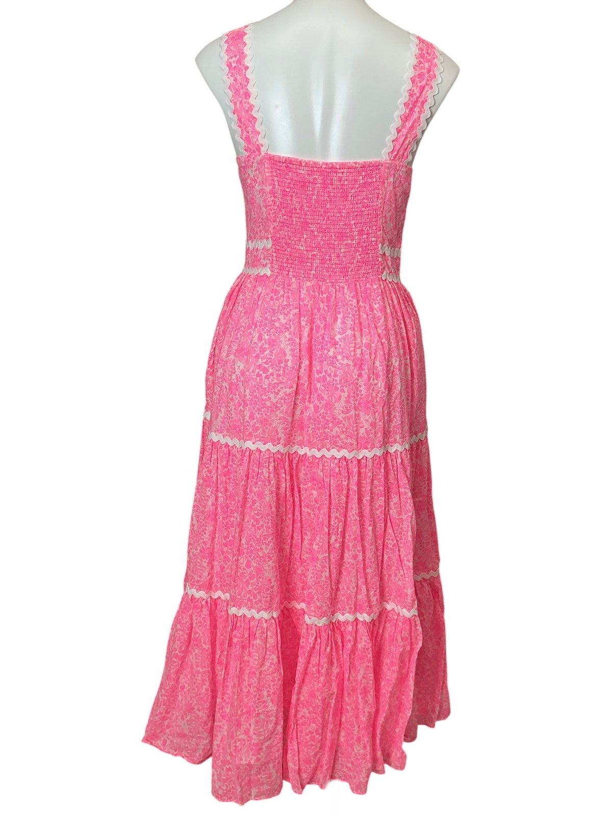 Lilly Pulitzer Pollie Midi Dress Pink Shandy Invest A Gator - Size 4