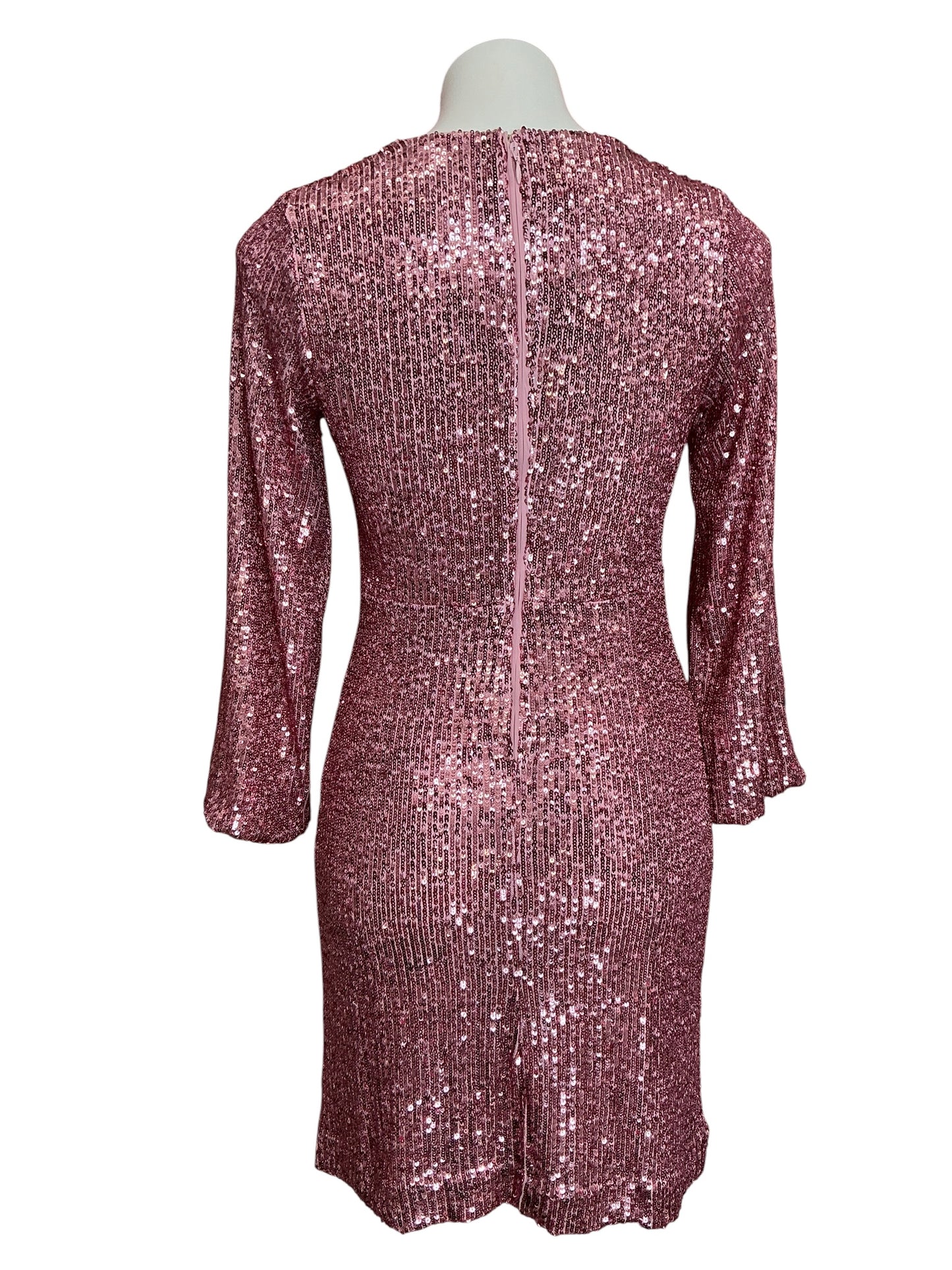 Lilly Pulitzer NWT Estrella Sequin Dress Conch Shell Pink Treasure Box Sequin Knit - Size 00
