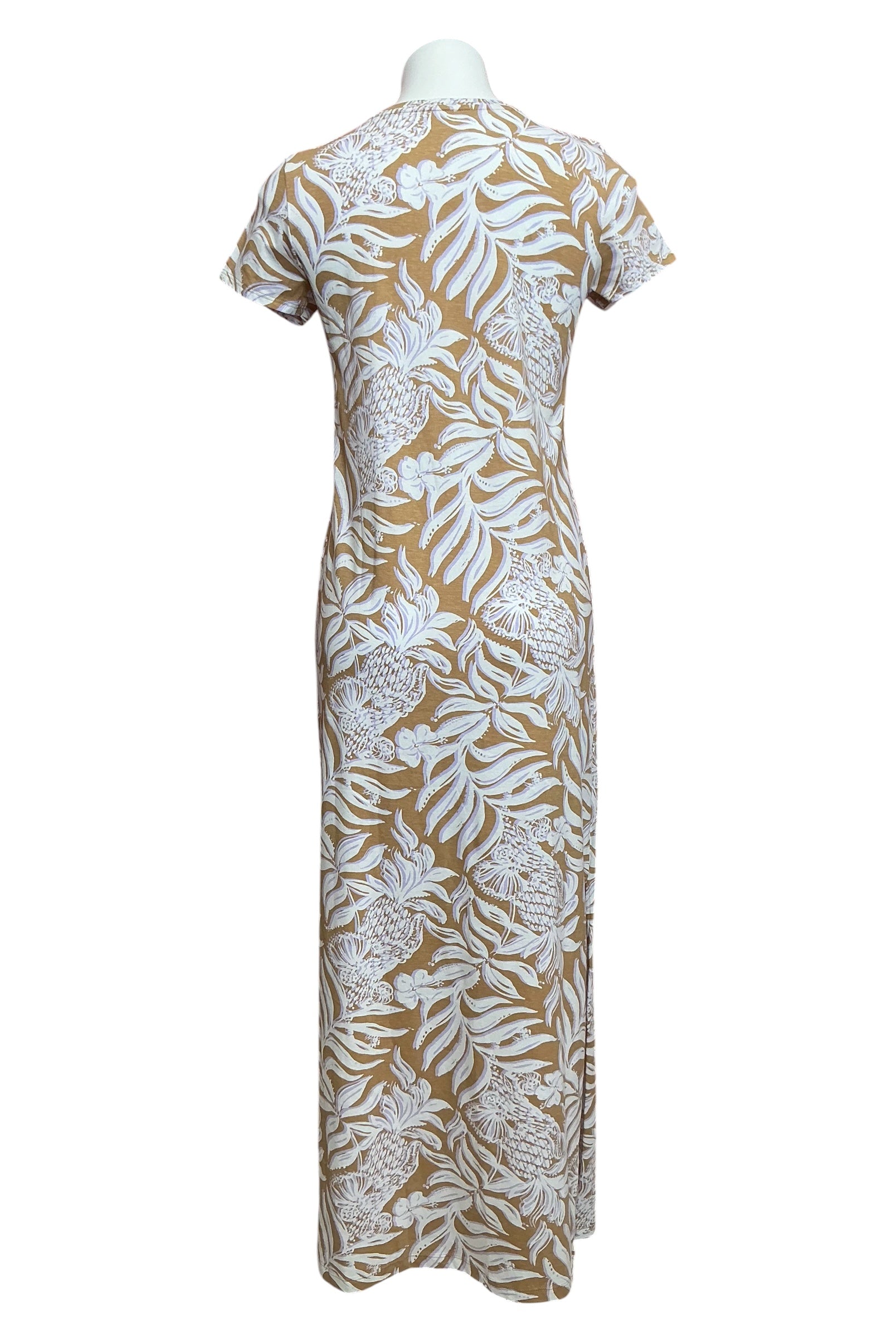 Lilly Pulitzer NWT Etta Short Sleeve Maxi Dress Rattan Bon Vivants - Size S