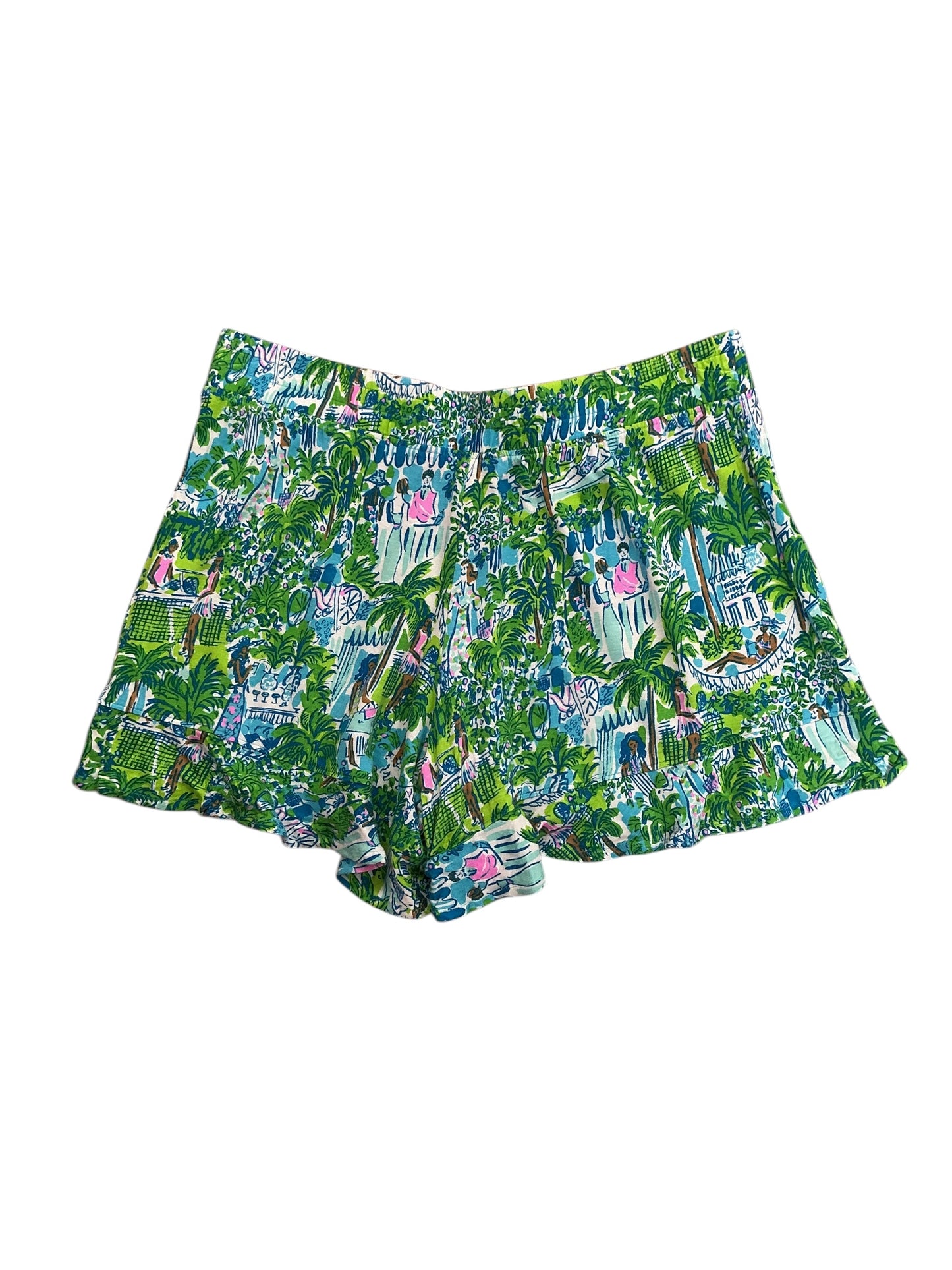 Lilly Pulitzer Backcourt Shorts Serving It Up - Size S