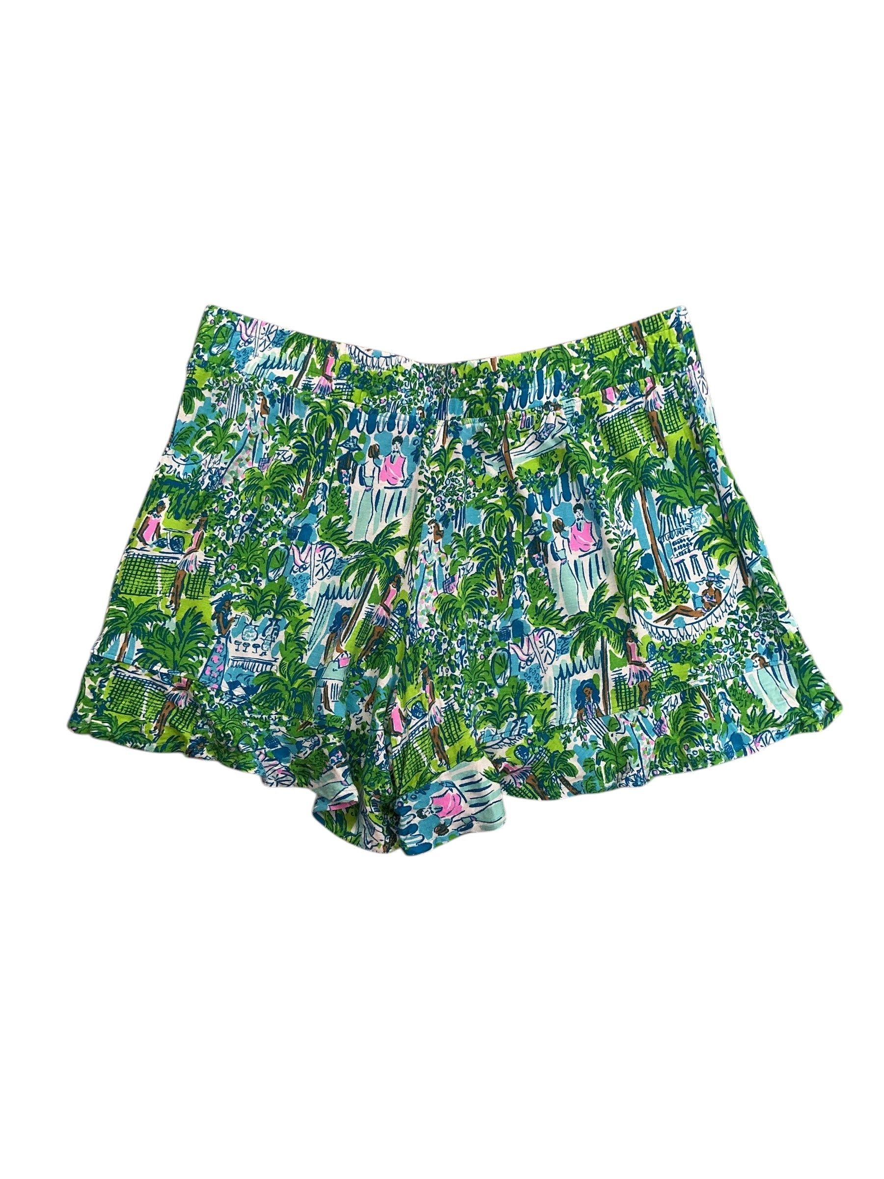 Lilly Pulitzer Backcourt Shorts Serving It Up - Size S