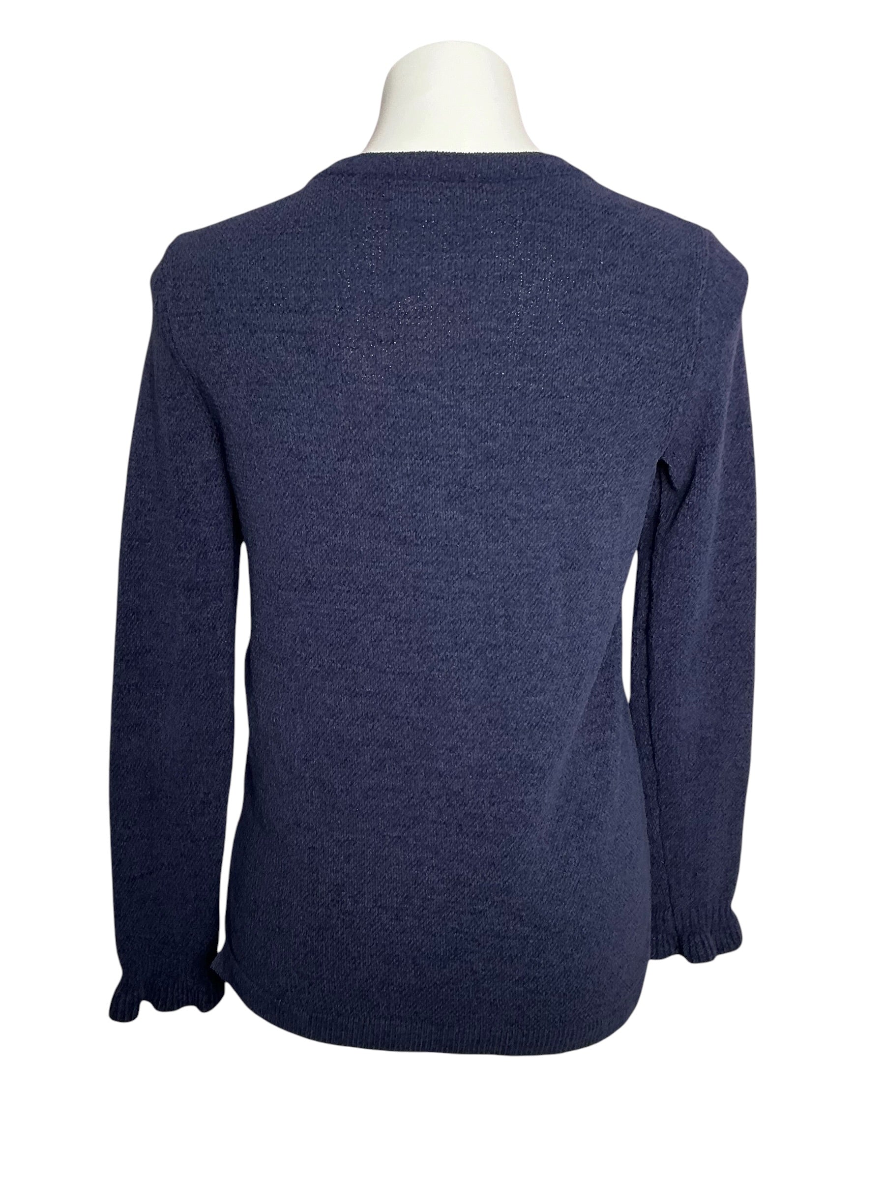 Lilly Pulitzer Calloway Chenille Crew Neck Sweater Navy Blue - Size S