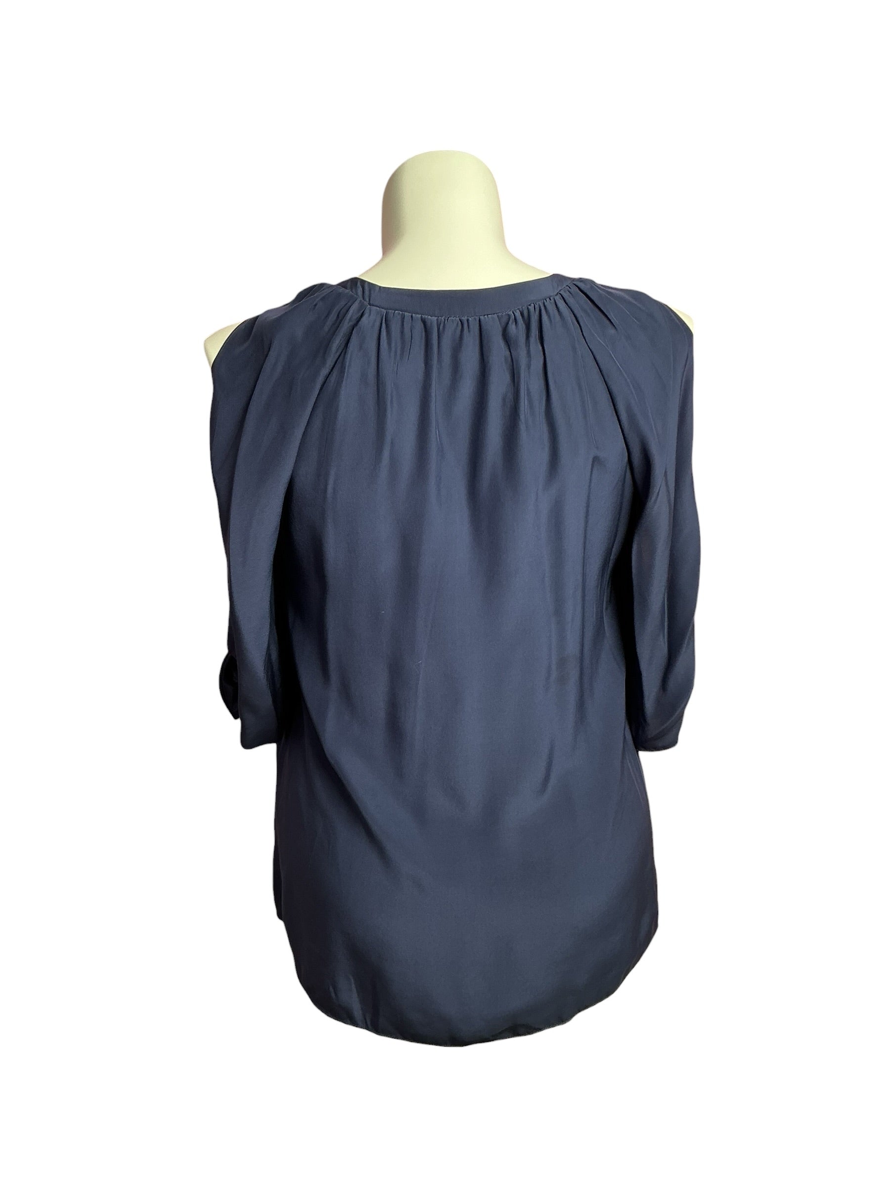 Lilly Pulitzer- Bryce Silk Top True Navy Size M