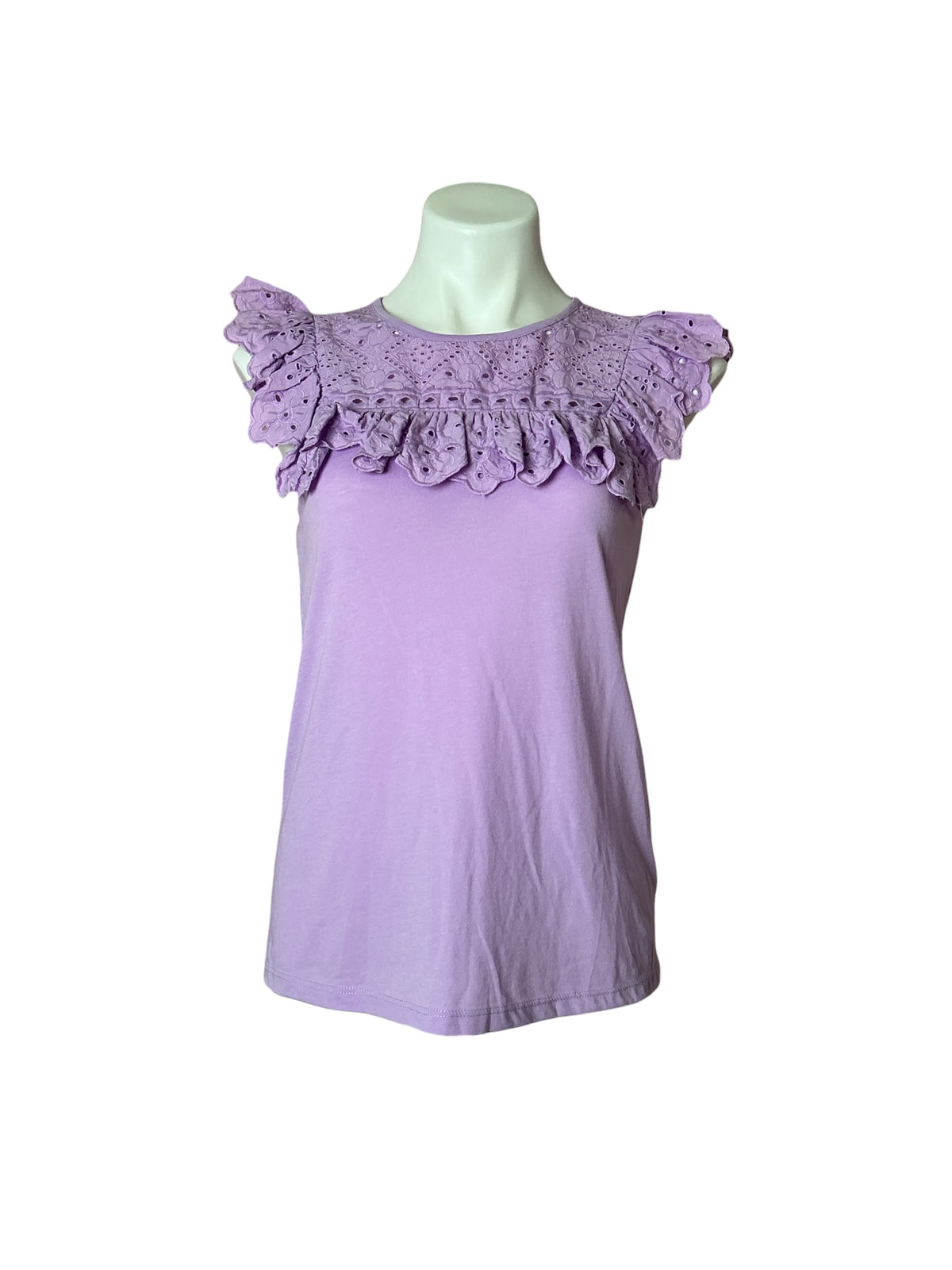 Lilly Pulitzer Bev Top Purple Iris - Size XS