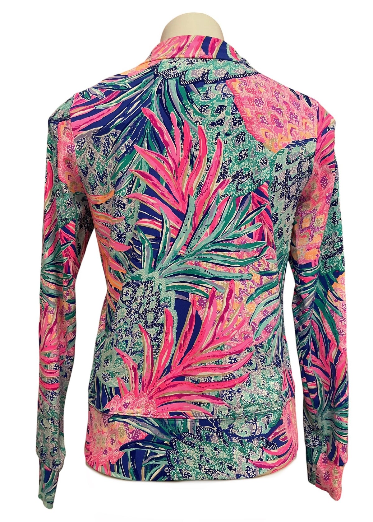 Lilly Pulitzer Luxletic UPF 50+ Leona Zip Up Jacket Multi Skygazer - Size S