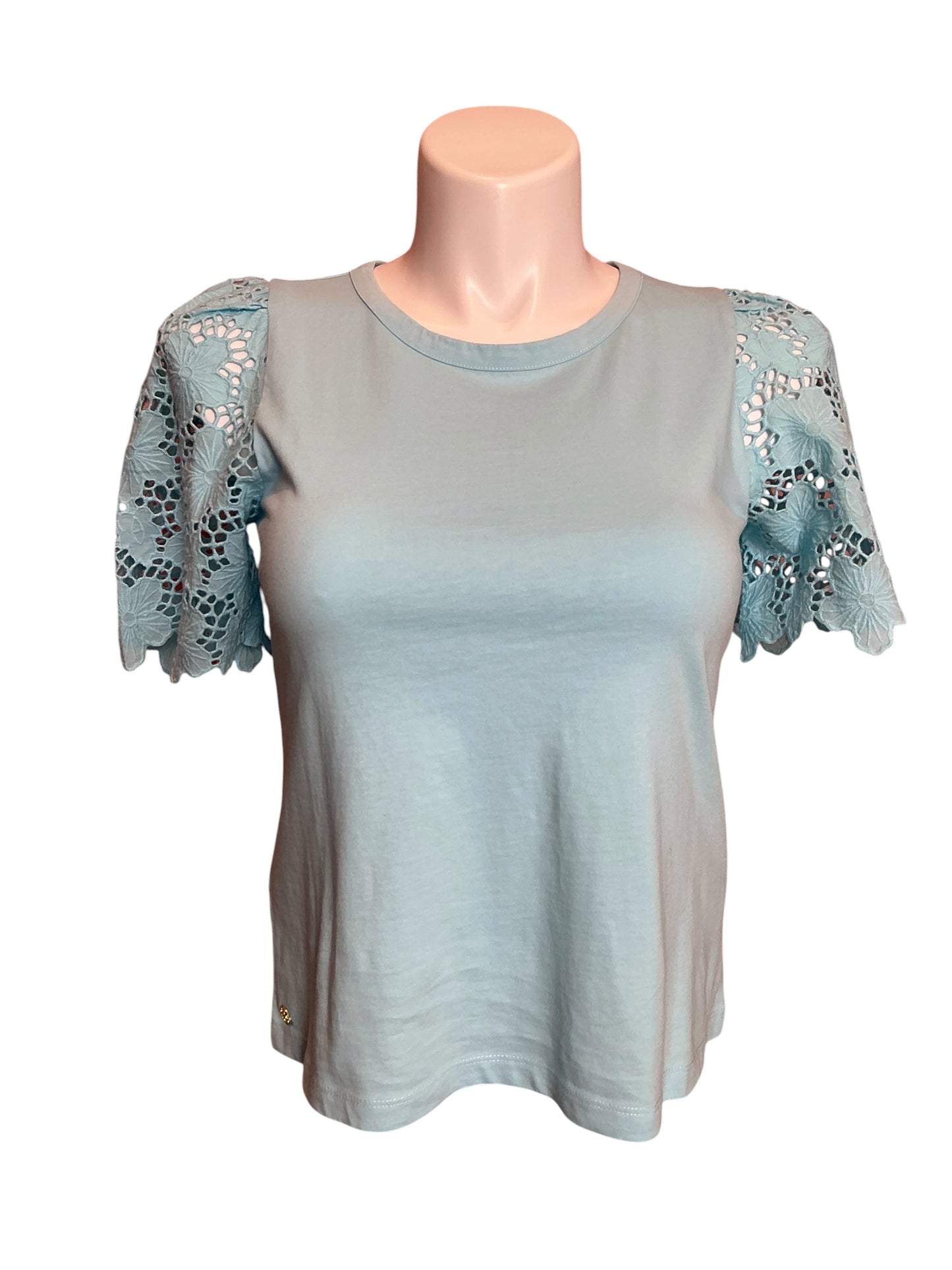 Lilly Pulitzer NWT Sebene Knit Top Fresh Water Blue - Size S