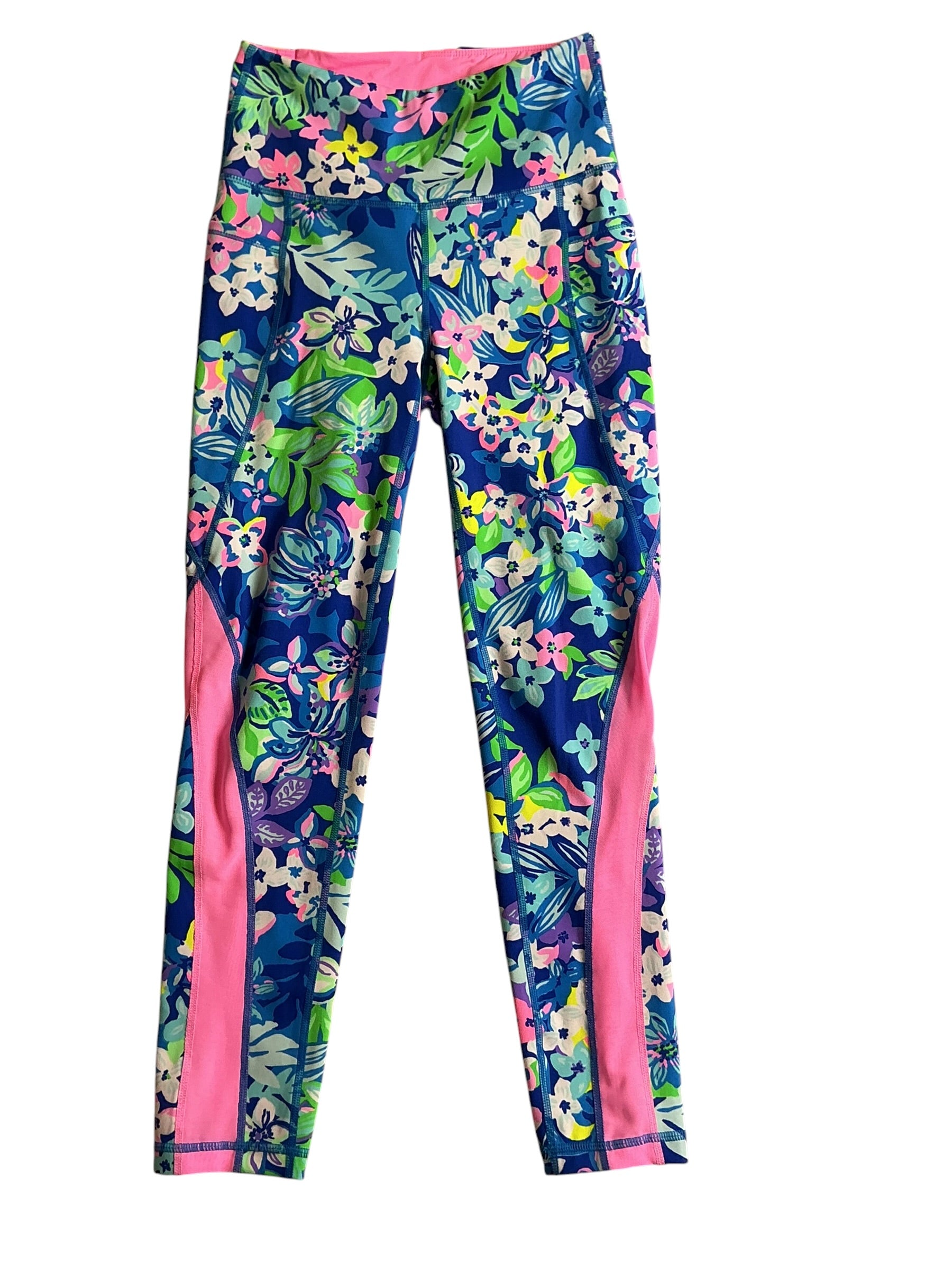 Lilly Pulitzer Weekender High Rise Legging Borealis Blue Social Sunset - Size XS