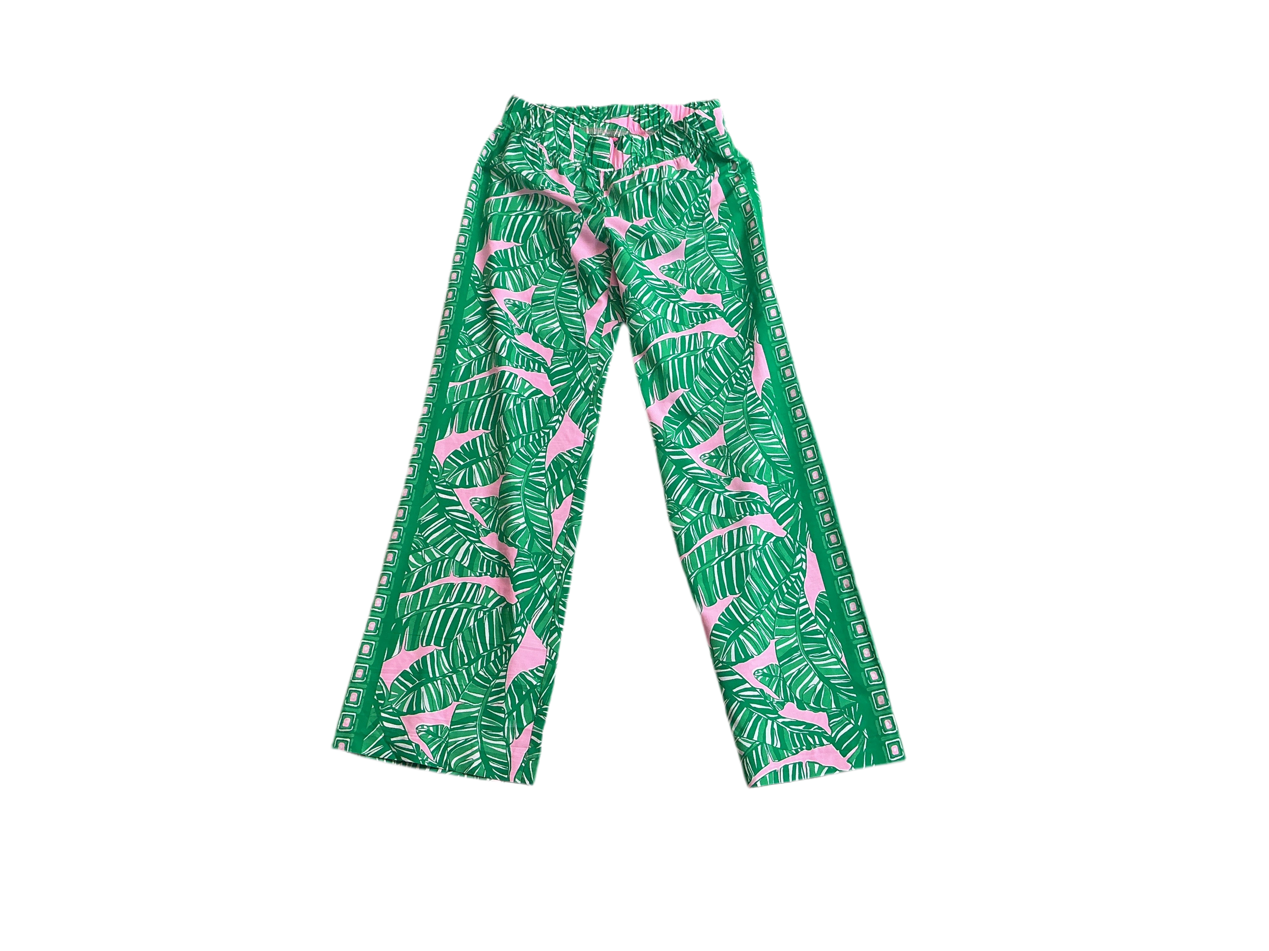 Lilly Pulitzer NWT - Bal Harbour Palazzo - Conch Shell Pink Lets Go Bananas Engine - Size S