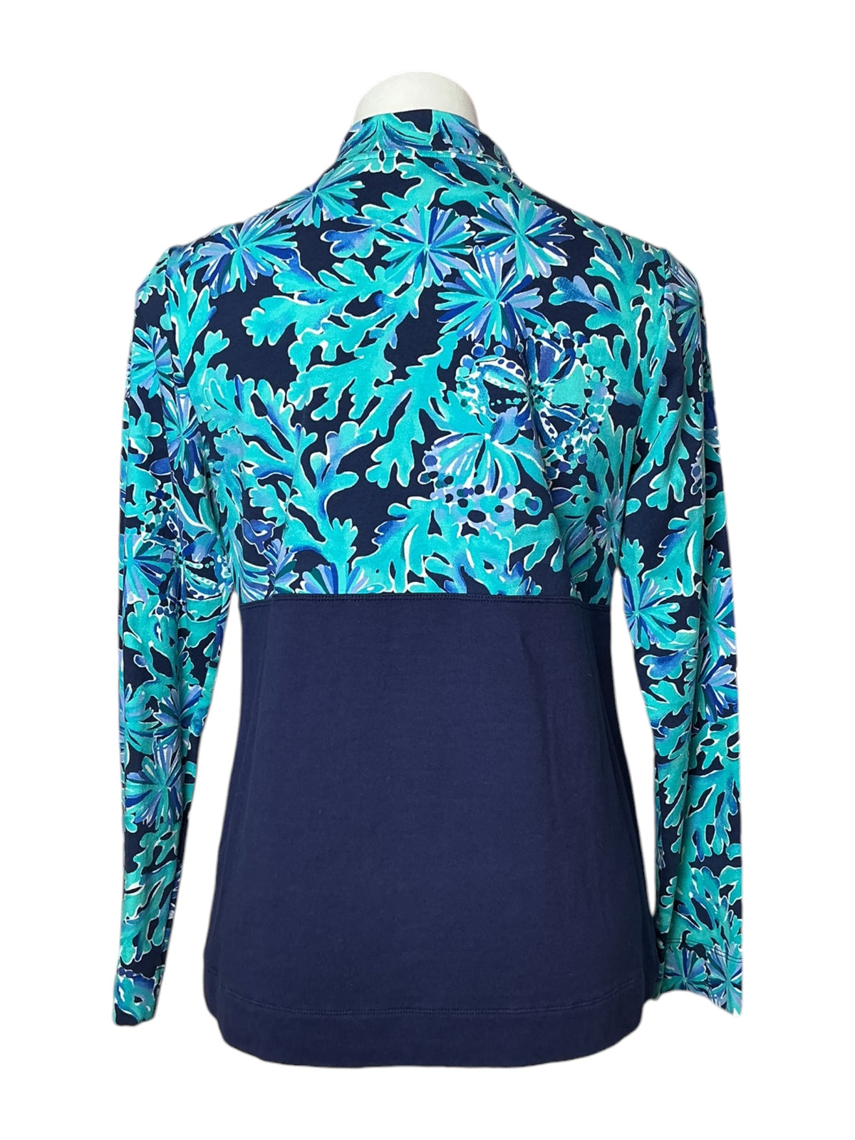 Lilly Pulitzer Asher Popover In Too Deep Bright Navy - Size M