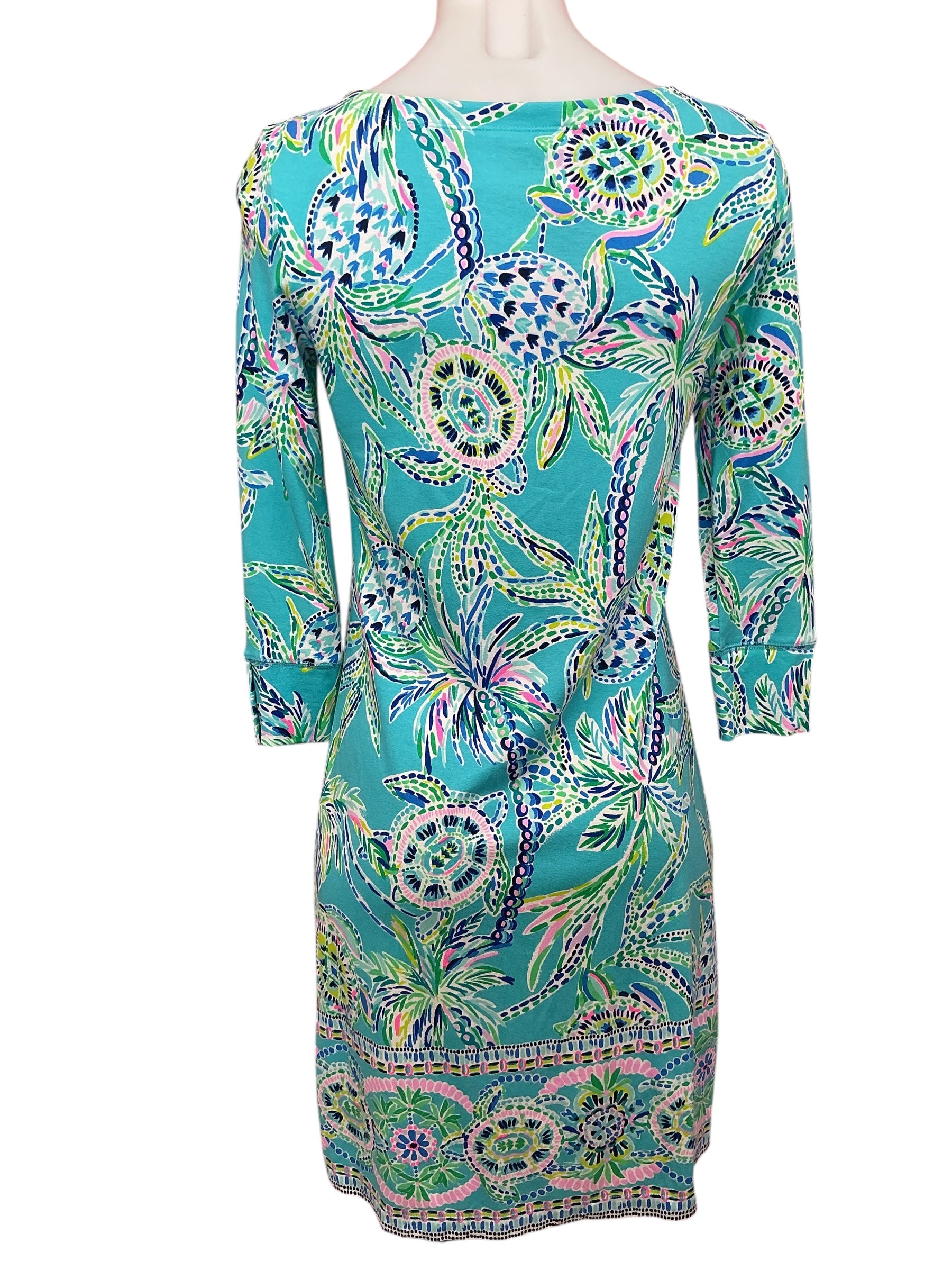 Lilly Pulitzer Sophie Dress Bermuda Blue Turtle Season - Size XS