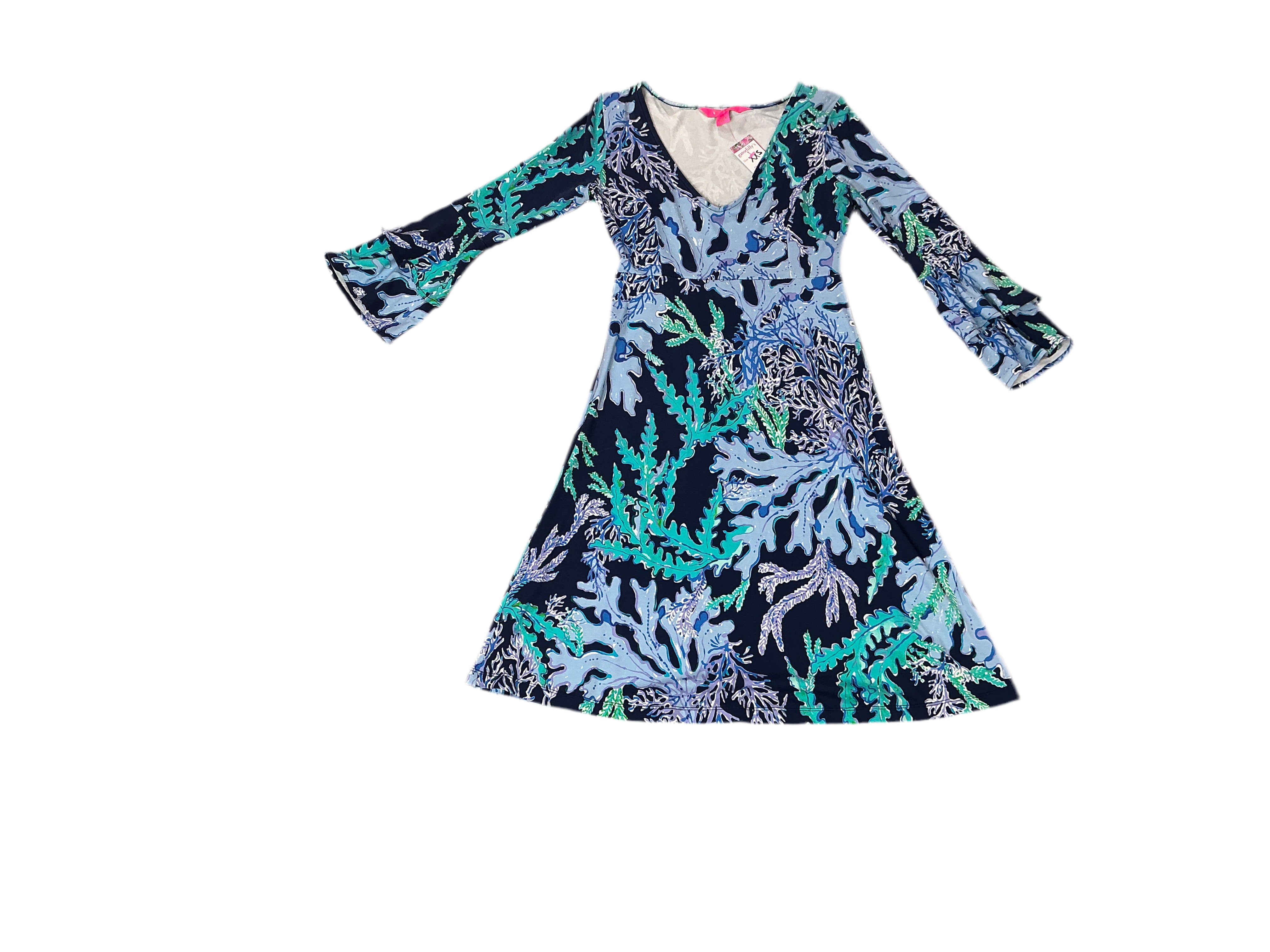 Lilly Pulitzer Raina Dress - Indigo Swish and Stay - Size xxs